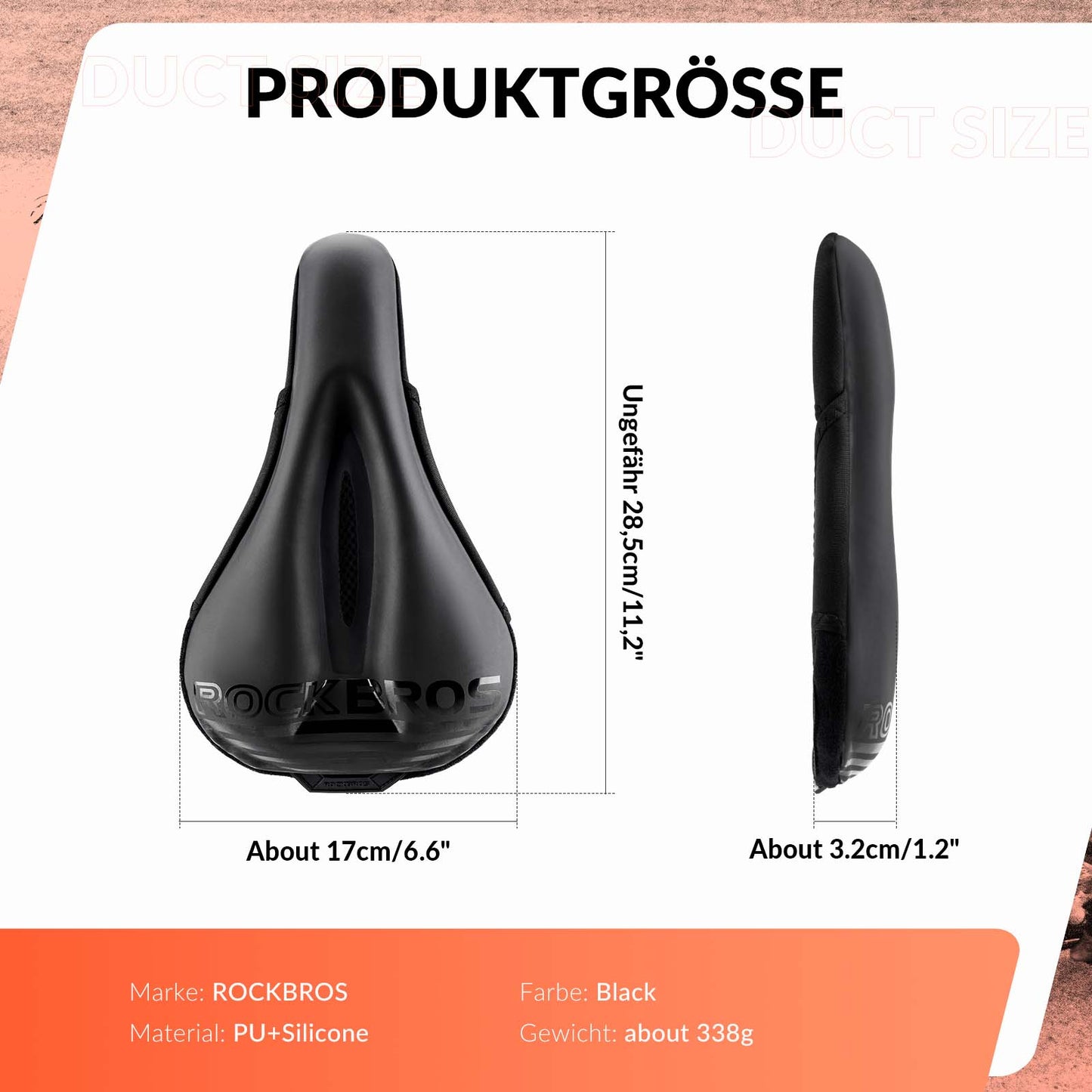 Fietszadelhoes met gelvulling, zachte fietszadelhoes van ROCKBROS