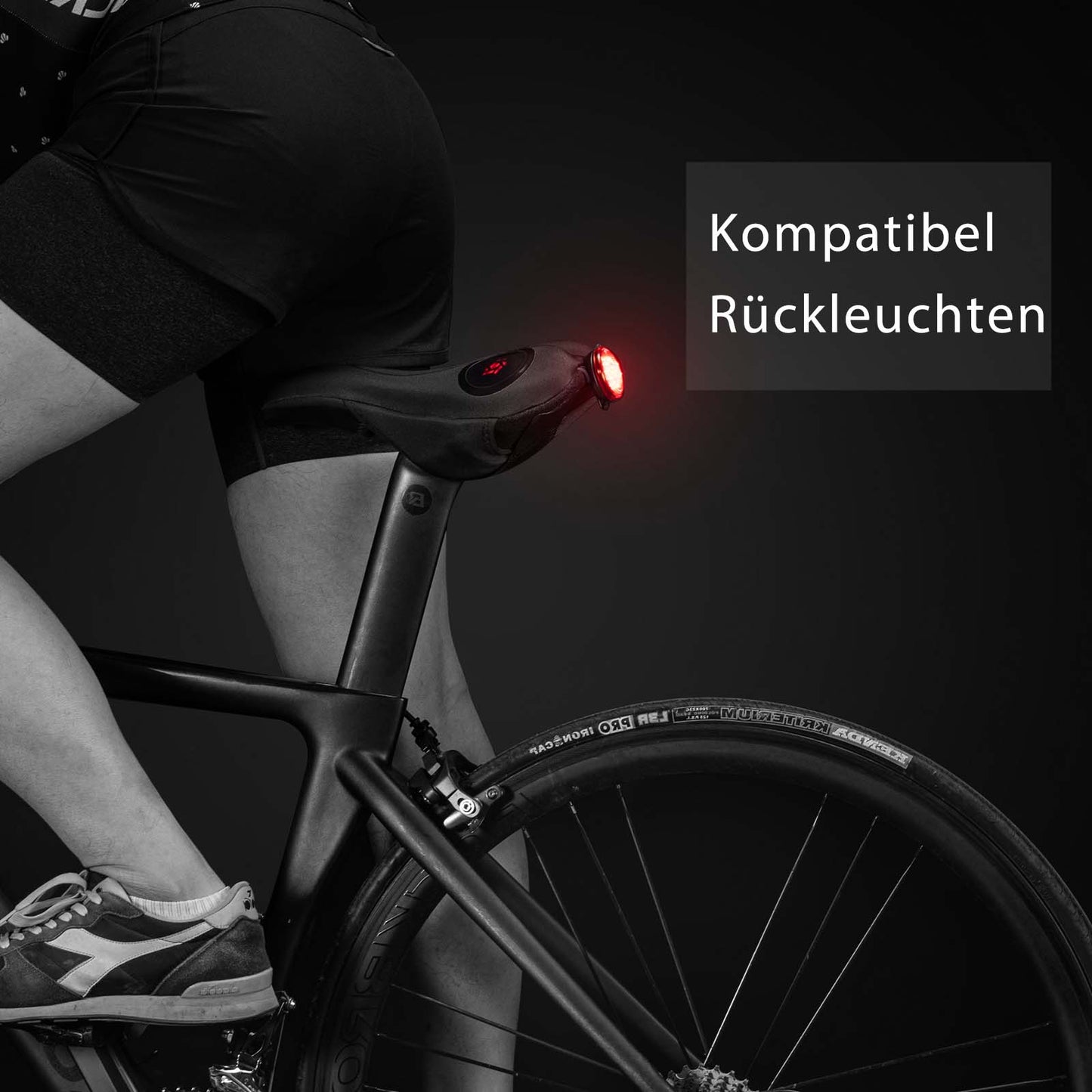 Fietszadelhoes van gel, zwart, ROCKBROS