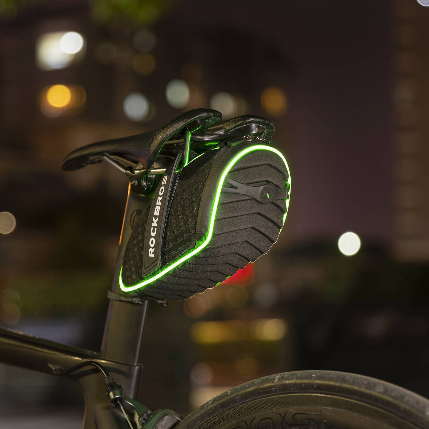 Fietszadeltassen gereedschapstas met reflecterende strips 1L ROCKBROS