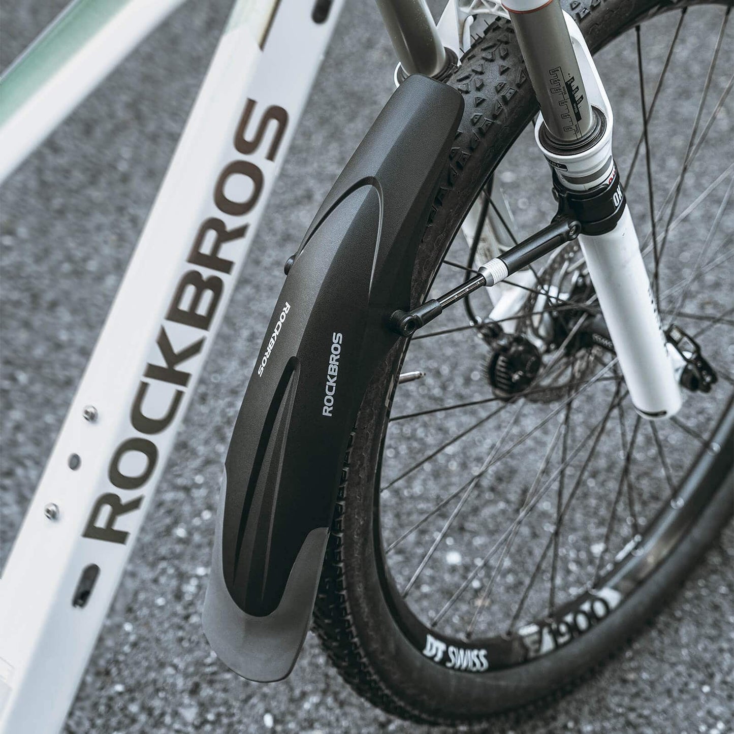 Fietsspatbordenset voor/achter, flexibel en verstelbaar, ROCKBROS