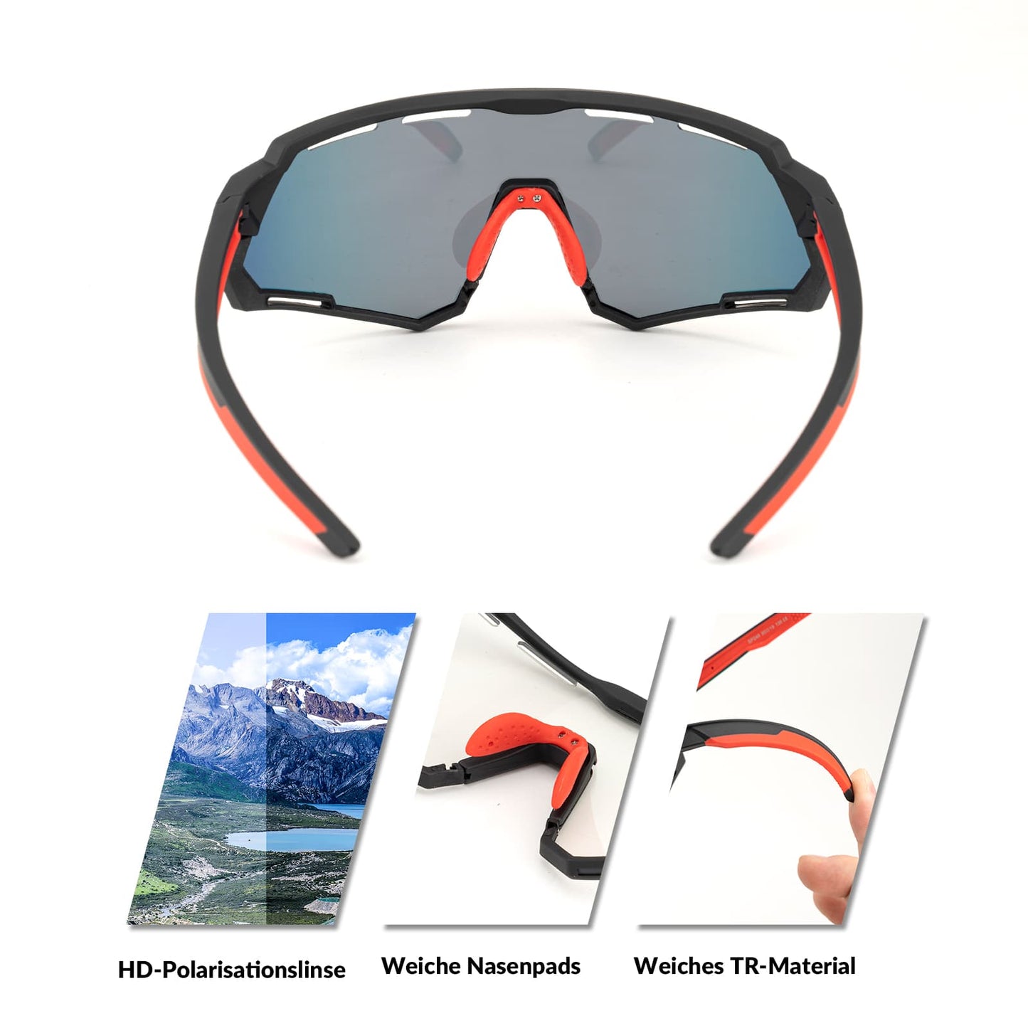 Fietsbril 2-in-1 sportbril gepolariseerd & meekleurend ROCKBROS