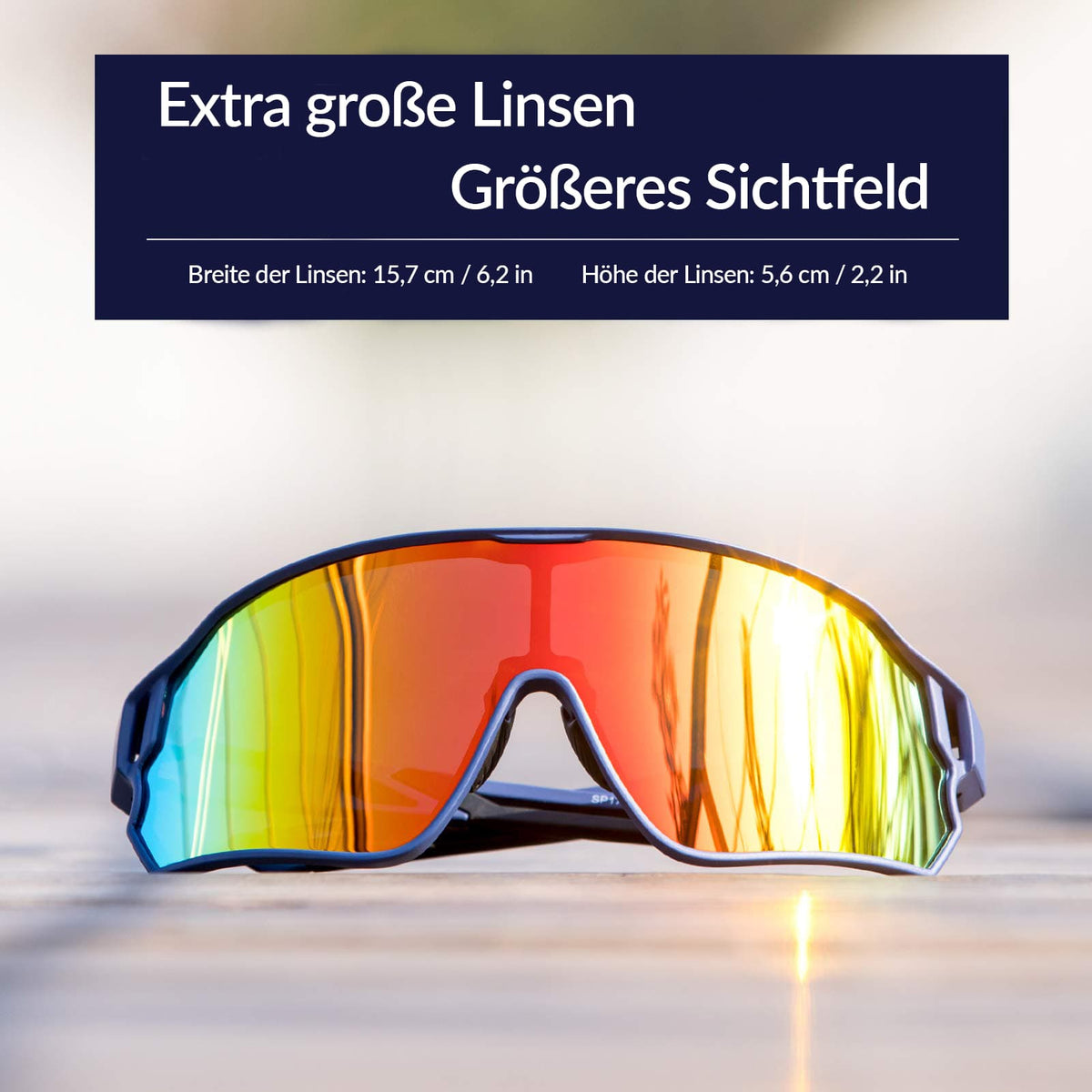 ROCKBROS Gepolariseerde sportbril voor fietsers (UV-bescherming)