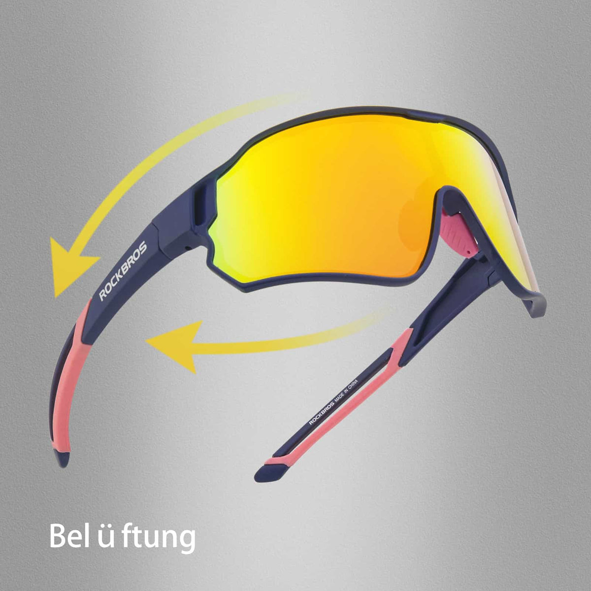 ROCKBROS Gepolariseerde sportbril voor fietsers (UV-bescherming)