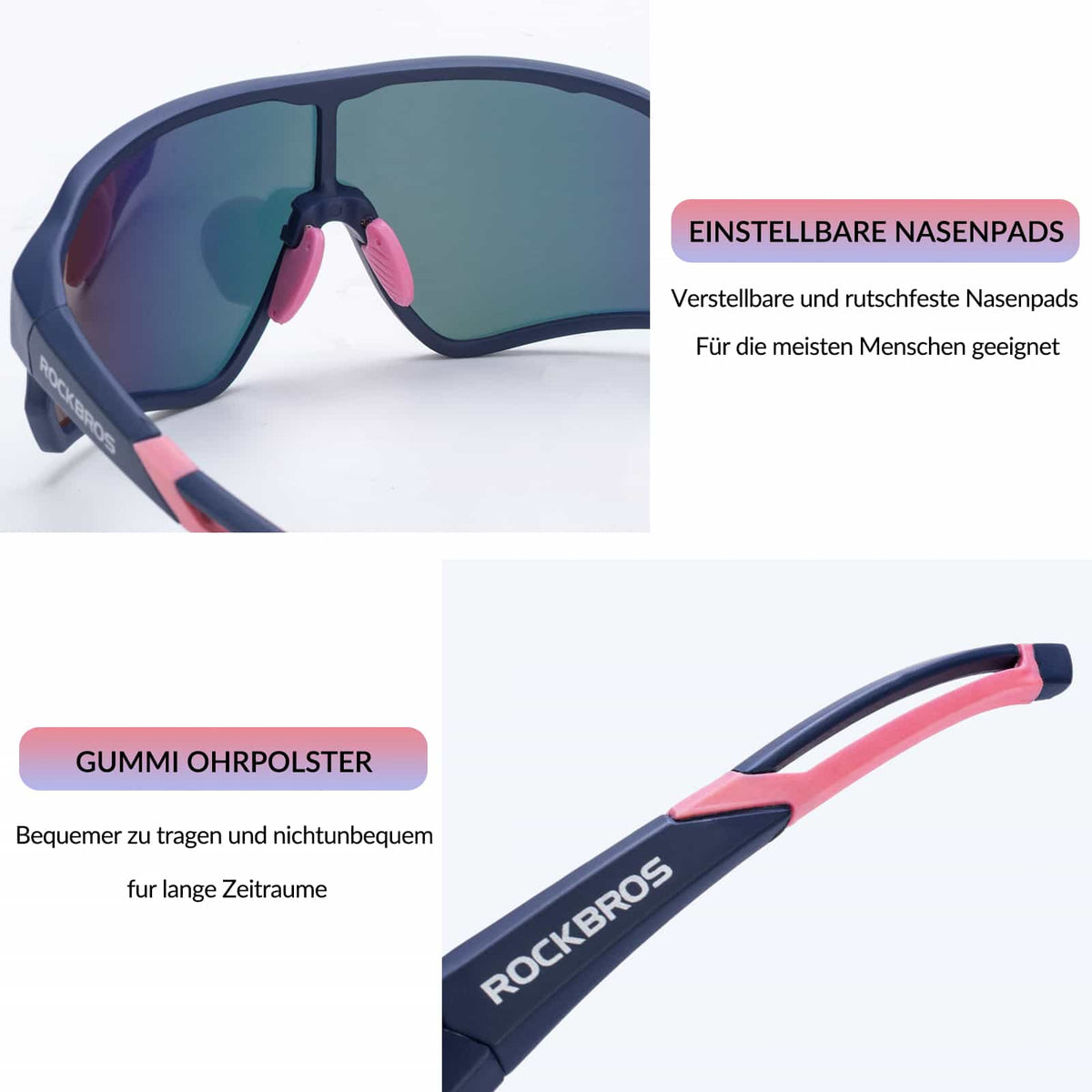ROCKBROS Gepolariseerde sportbril voor fietsers (UV-bescherming)