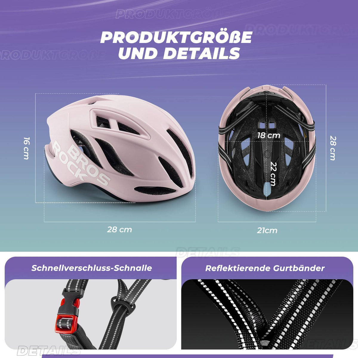 ROCKBROS Fietshelm 58-62cm Verstelbare Stedelijke Helm Ventilatie Unisex