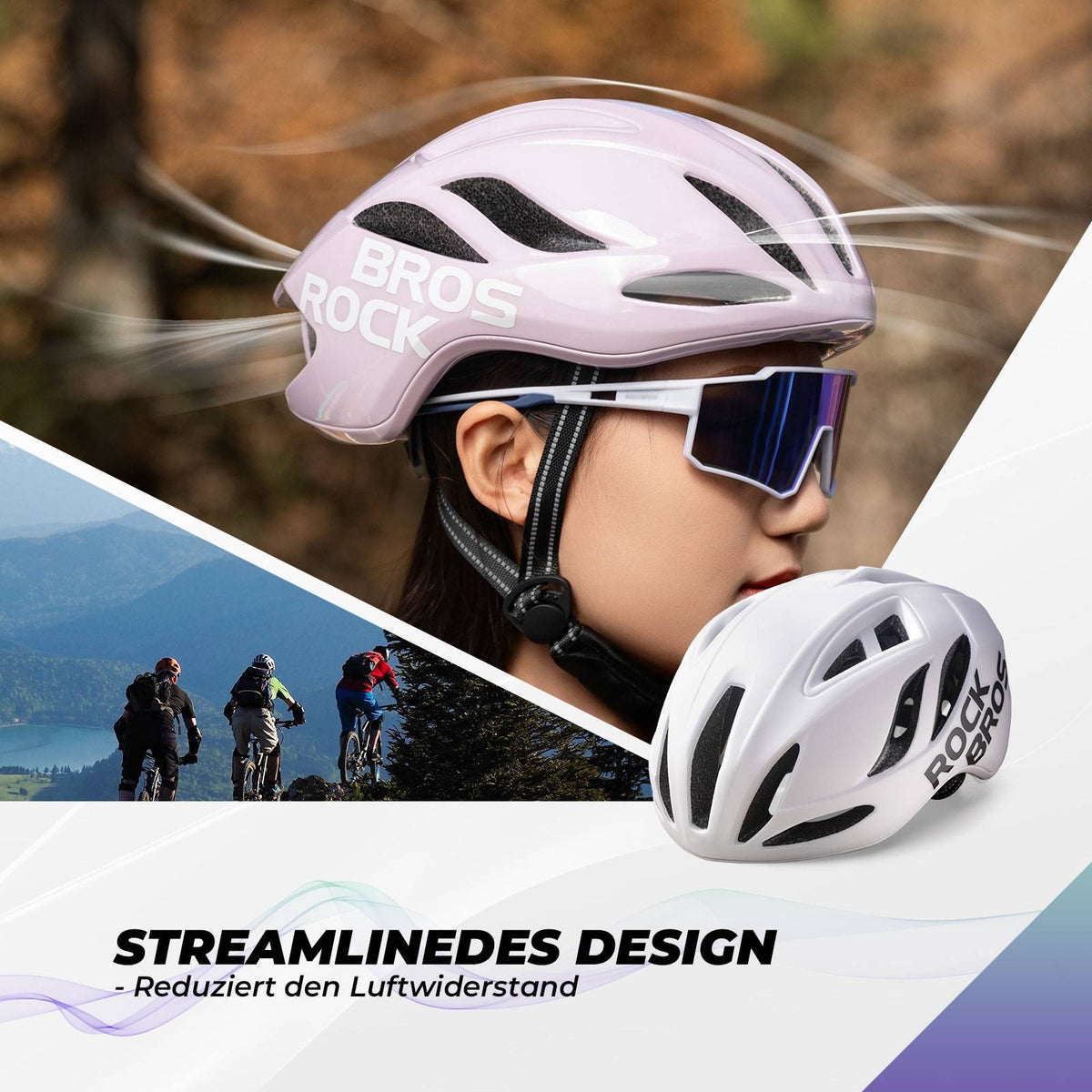 ROCKBROS Fietshelm 58-62cm Verstelbare Stedelijke Helm Ventilatie Unisex
