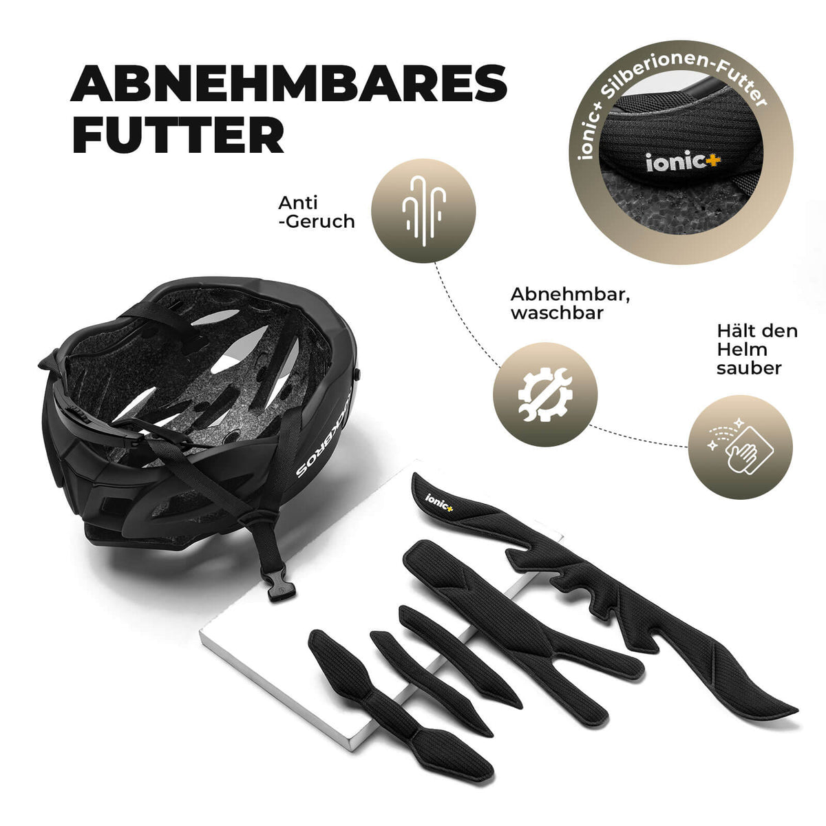 ROCKBROS Fietshelm Magnetische Afneembare MTB Helm met Visier