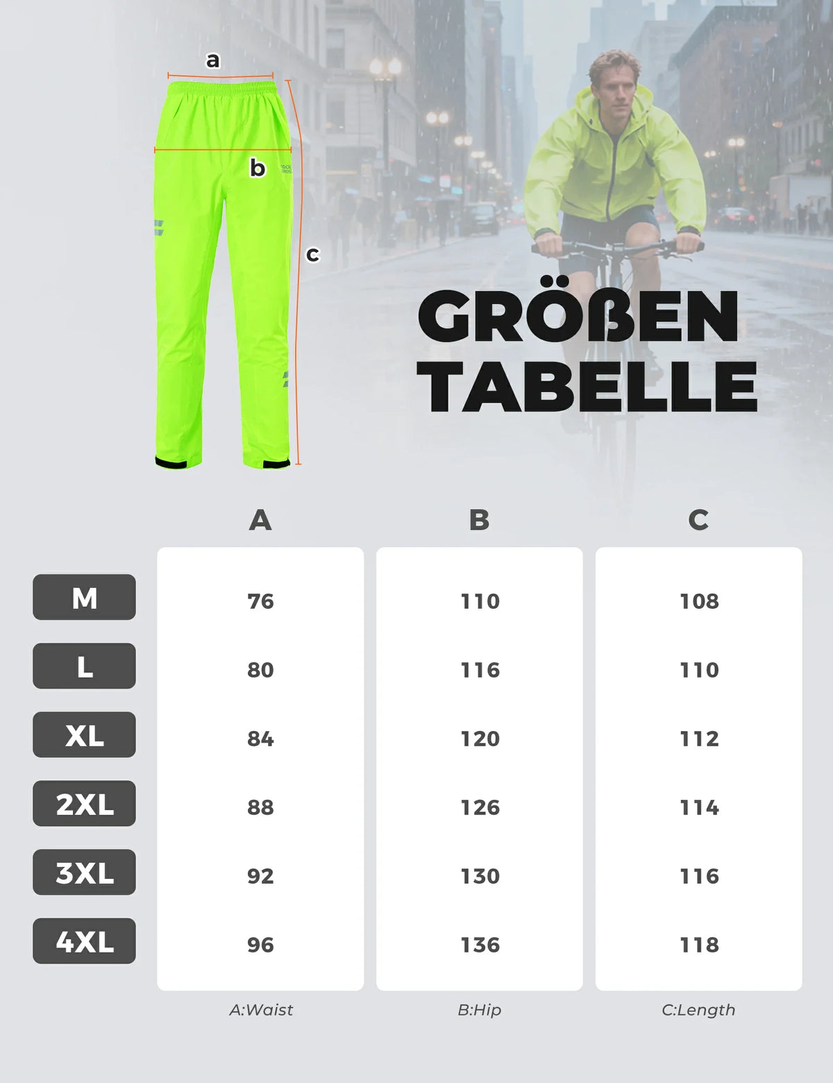 ROCKBROS Fietsbroek Heren Lang Waterdicht