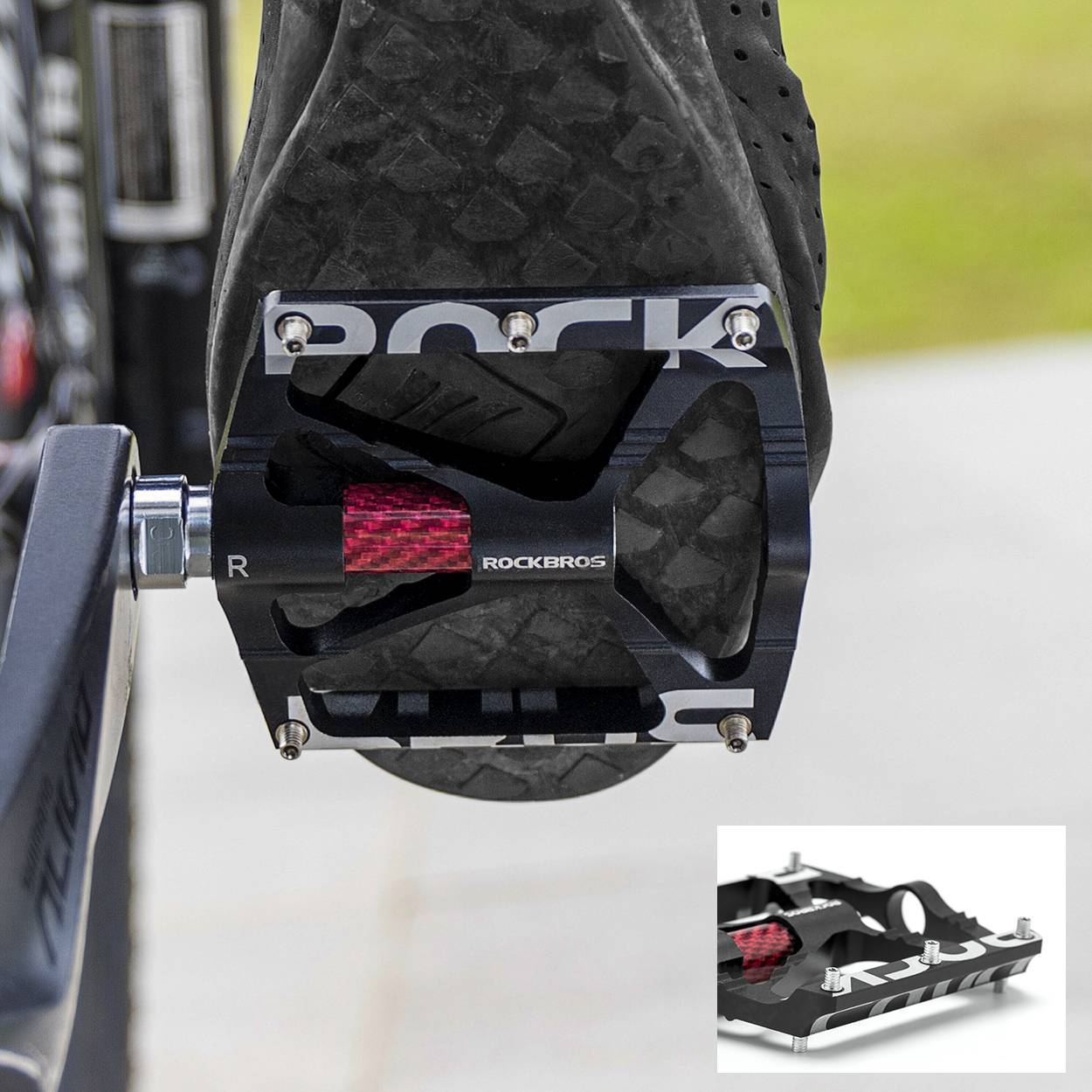 9/16 inch aluminium MTB-fietspedalen met afgedichte lagers ROCKBROS