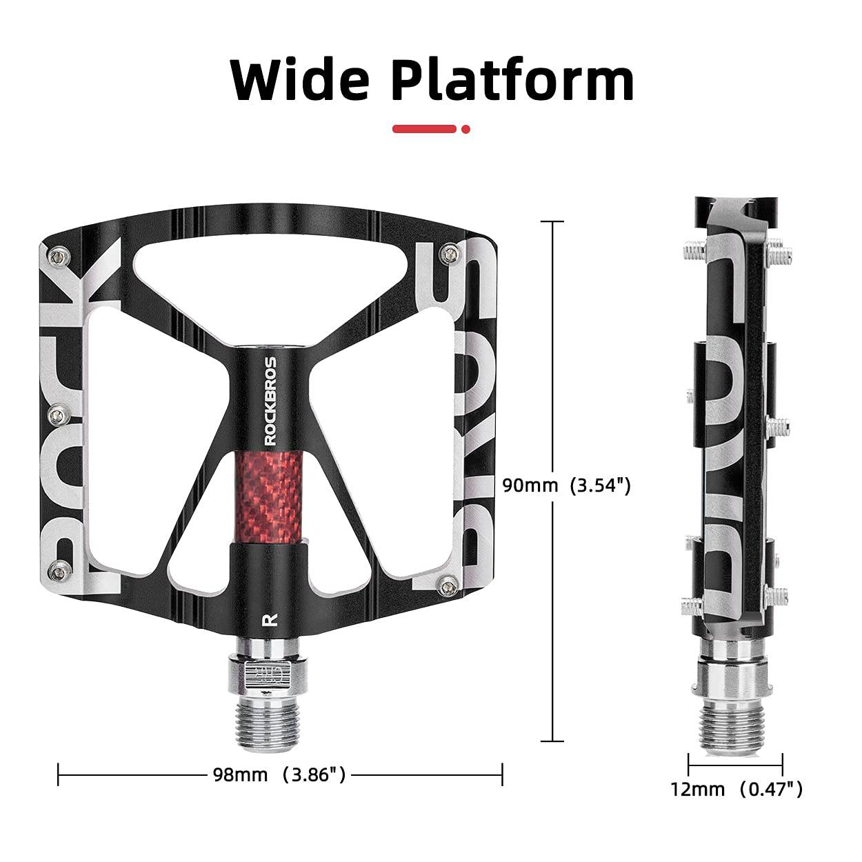 9/16 inch aluminium MTB-fietspedalen met afgedichte lagers ROCKBROS