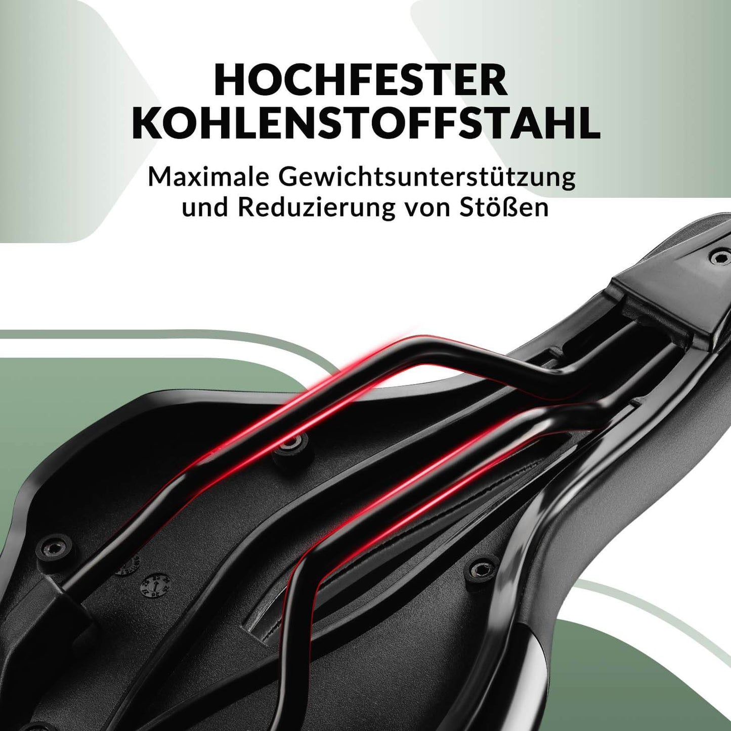 Comfortabel, hol, ergonomisch fietszadel met antislipfunctie, ROCKBROS