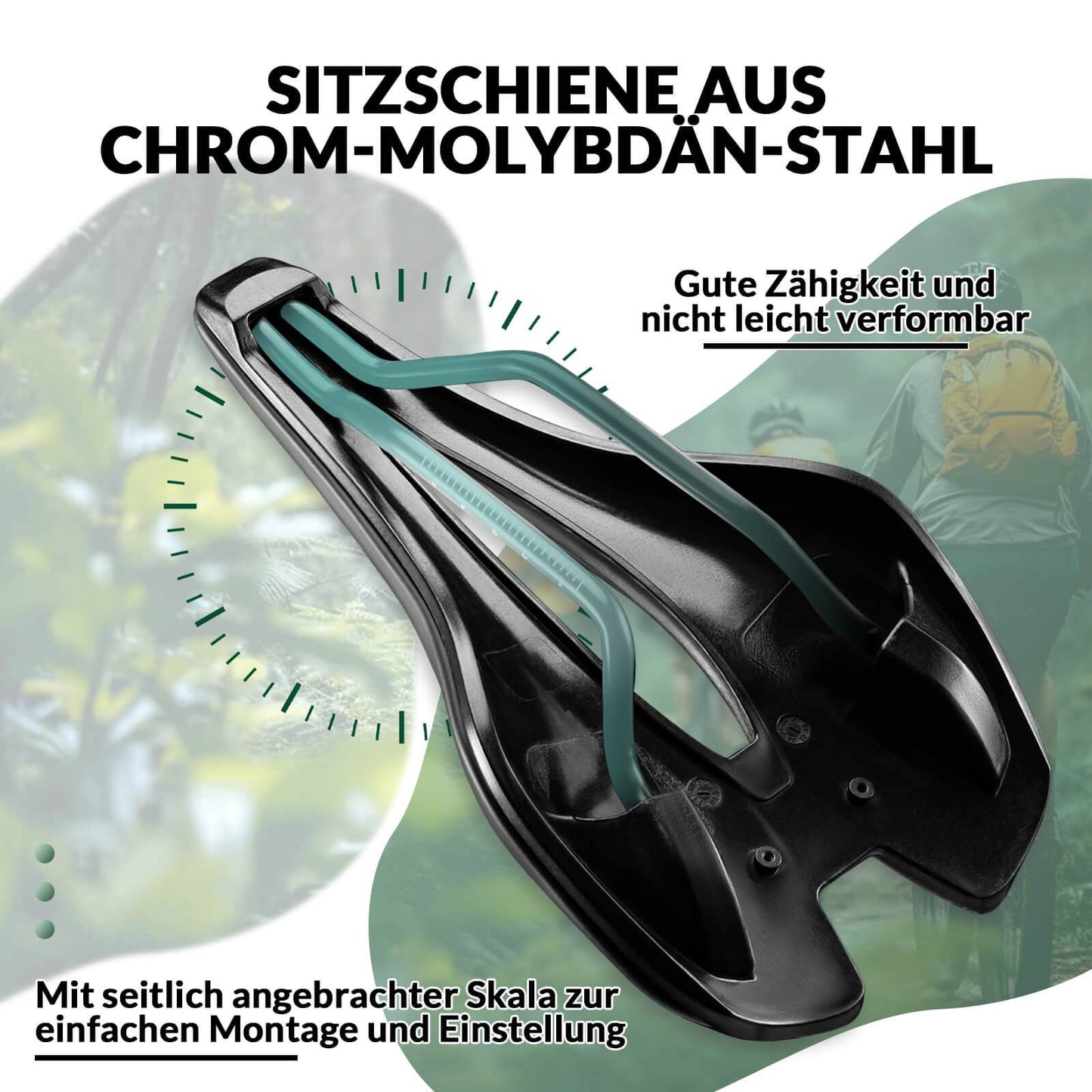 Ergonomisch fietszadel, ademend fietszadel, 14,5 * 25 cm, ROCKBROS