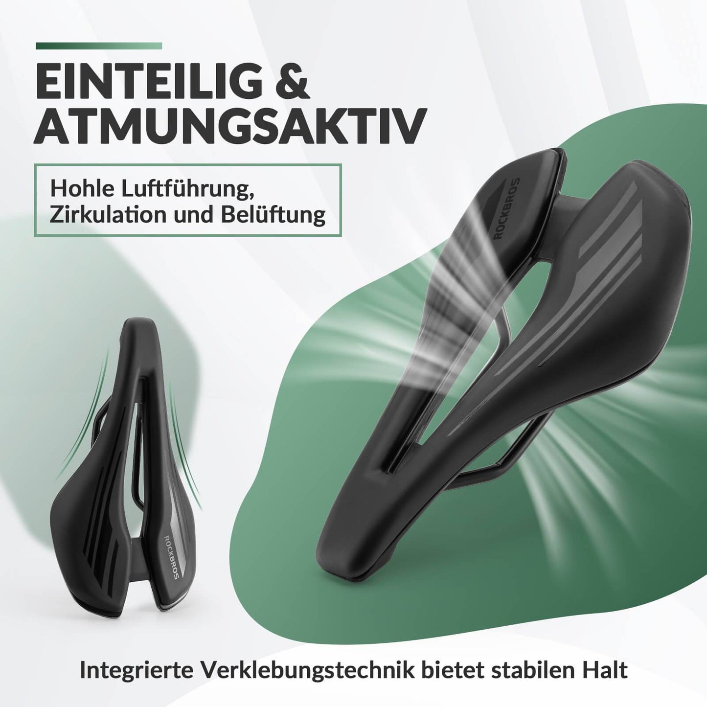 Ergonomisch fietszadel, ademend fietszadel, 14,5 * 25 cm, ROCKBROS