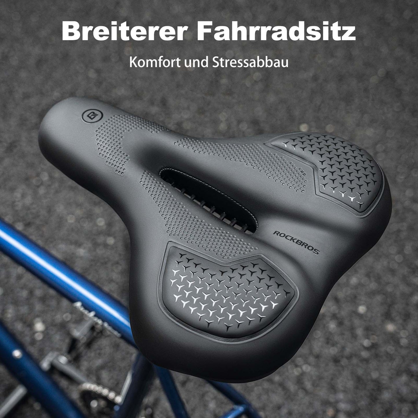 Fietszadel met traagschuim en ademende gel van ROCKBROS