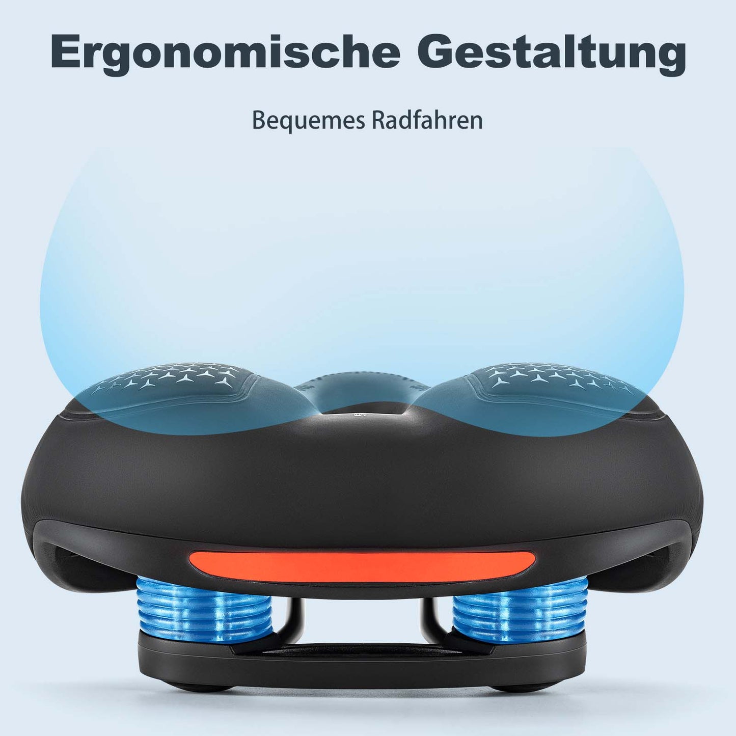 Fietszadel met traagschuim en ademende gel van ROCKBROS