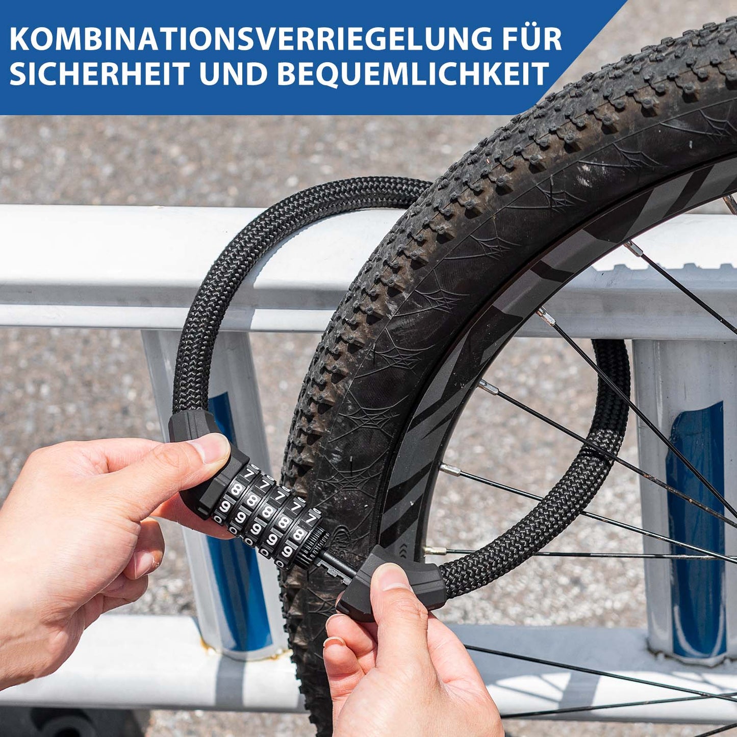 5-cijferig combinatieslot voor fietsen van ROCKBROS