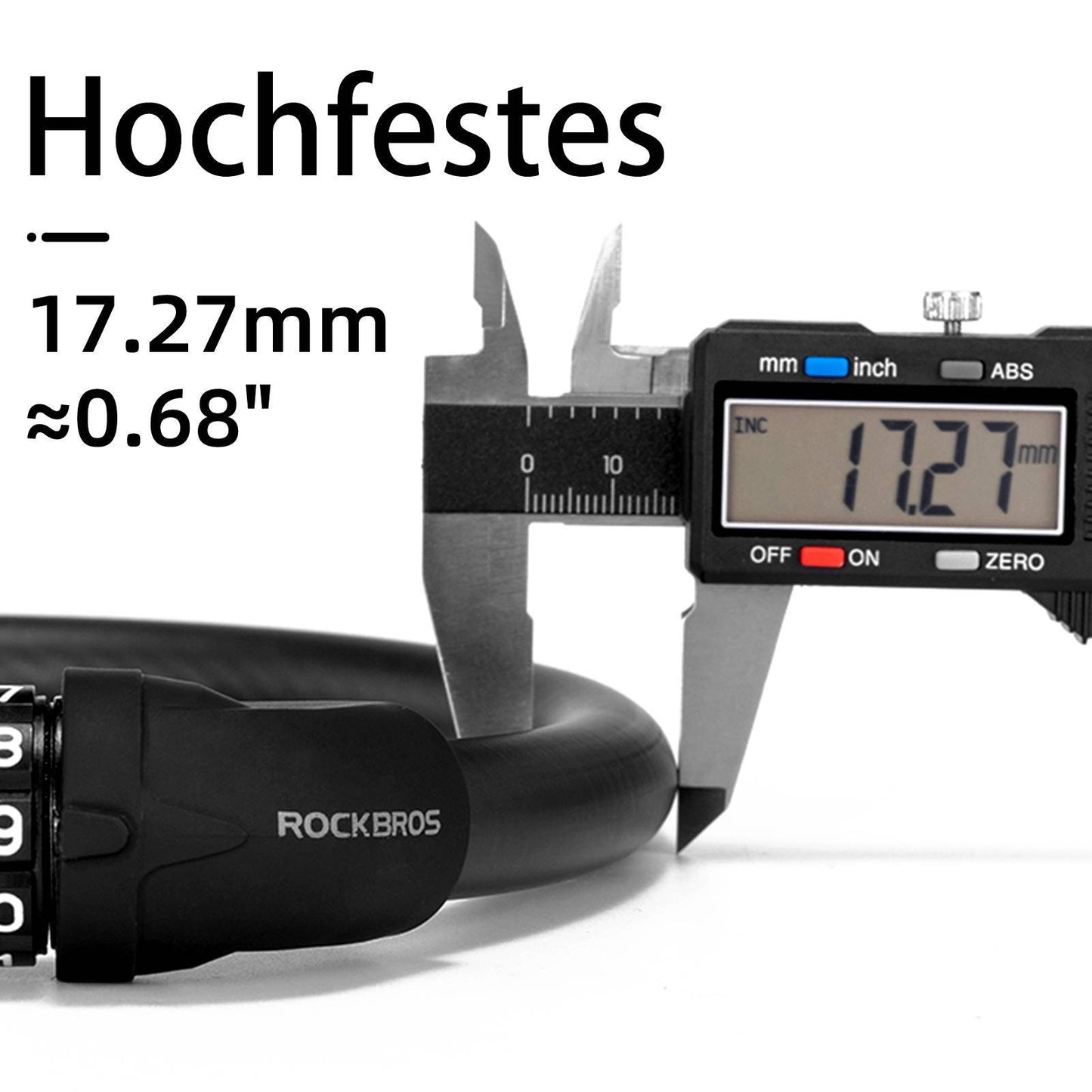 5-cijferig kabelslot voor fietsen van ROCKBROS