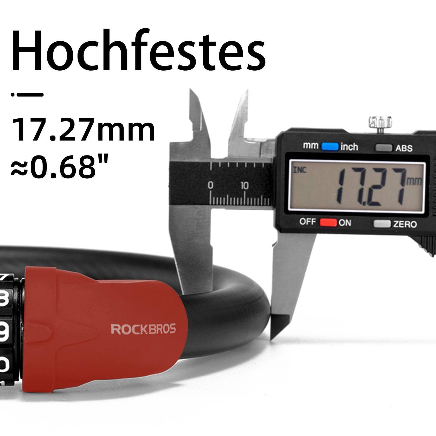 5-cijferig kabelslot voor fietsen van ROCKBROS