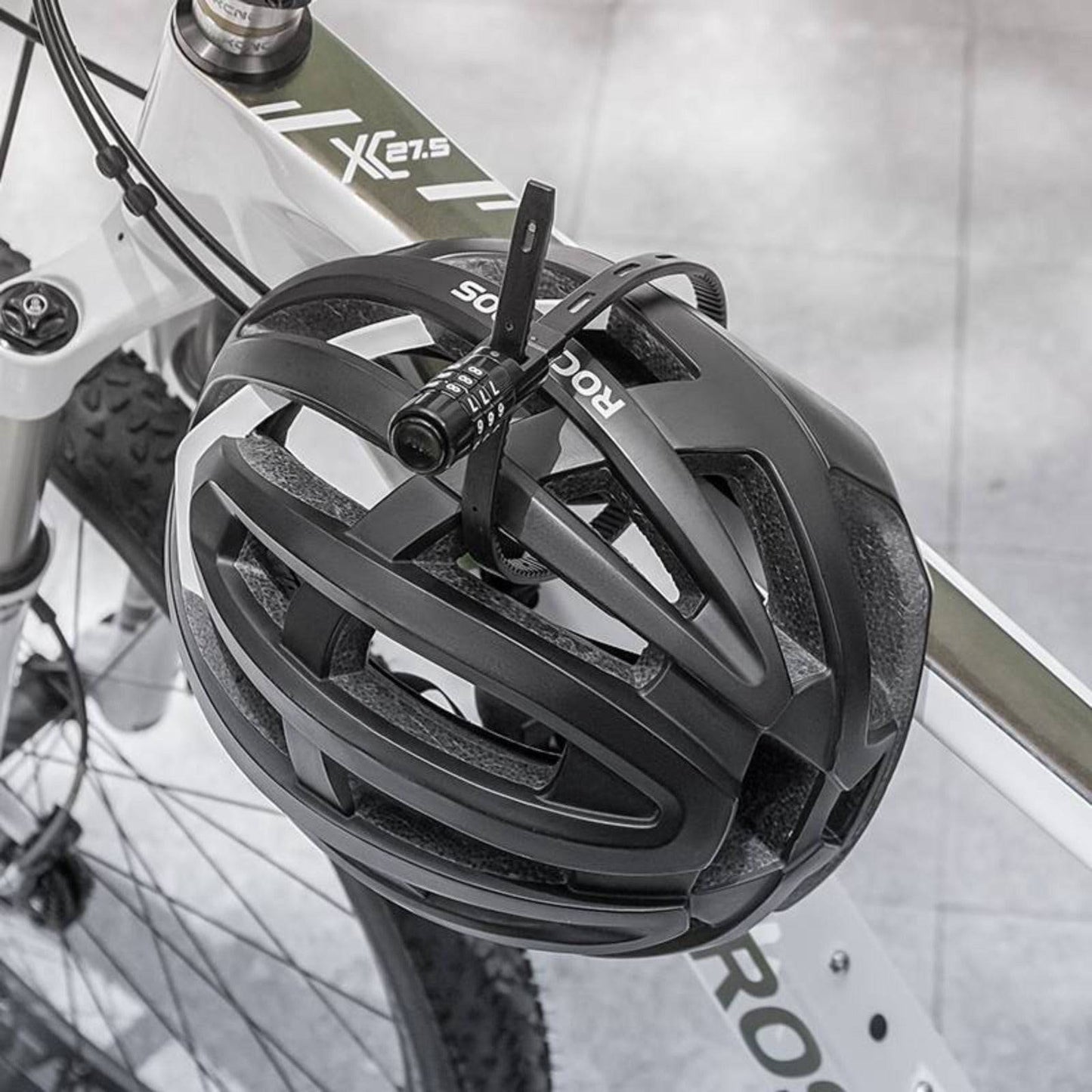 Multifunctioneel fietsslot met cijfercode, helmslot ROCKBROS
