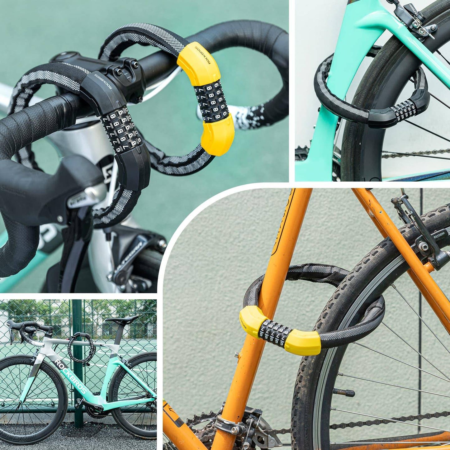 Fietsslot met cijferslot, 19 mm dik, ROCKBROS