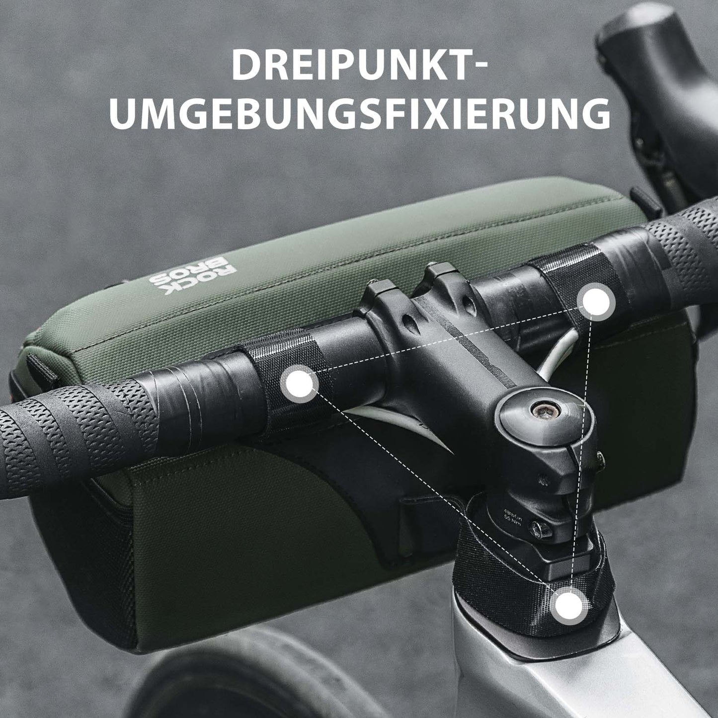 Fietsstuurtas 2,2 liter met schouderriem in 6 kleuren ROCKBROS