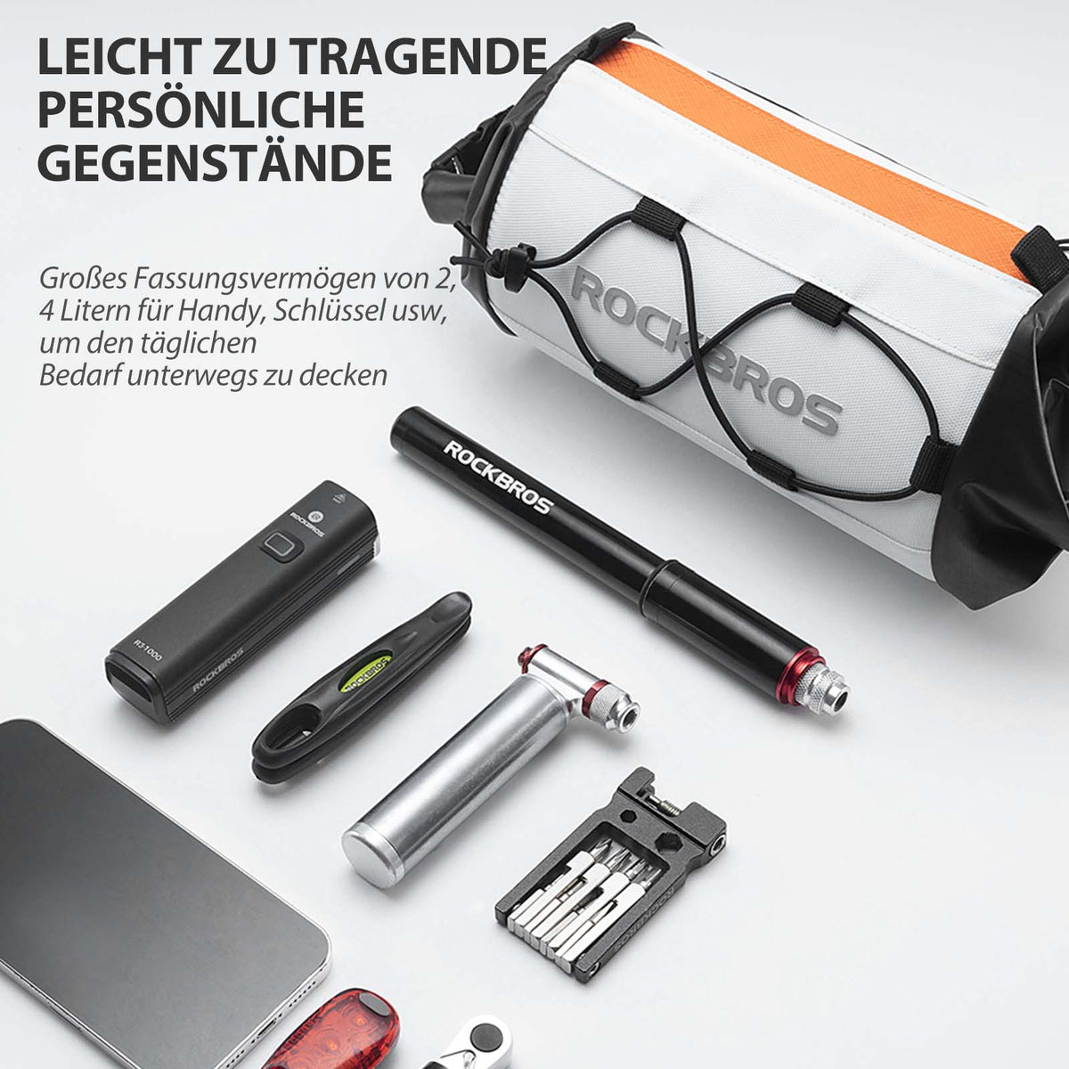 ROCKBROS Fietstas Stuurtas Opbergtas met Schouderband