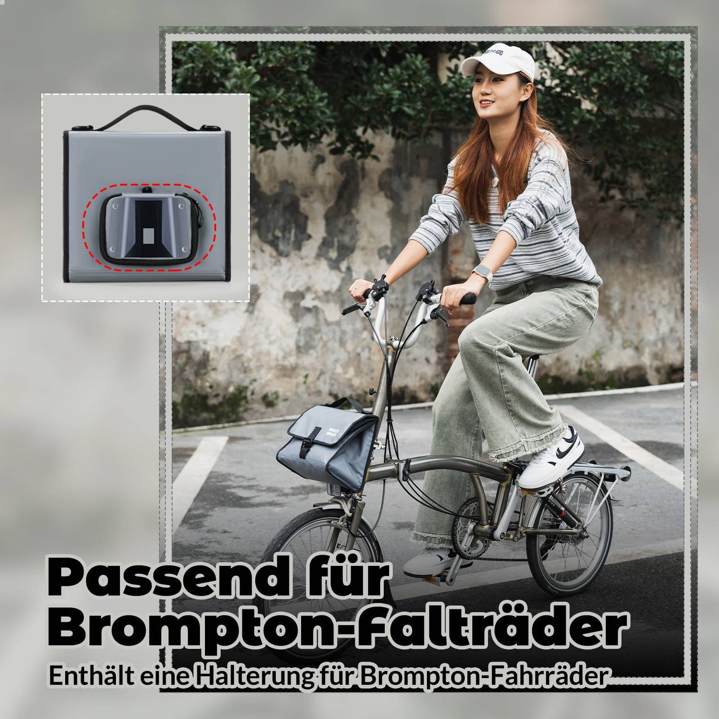 Fietstas, stuurtas, voortas met schouderriem, ROCKBROS