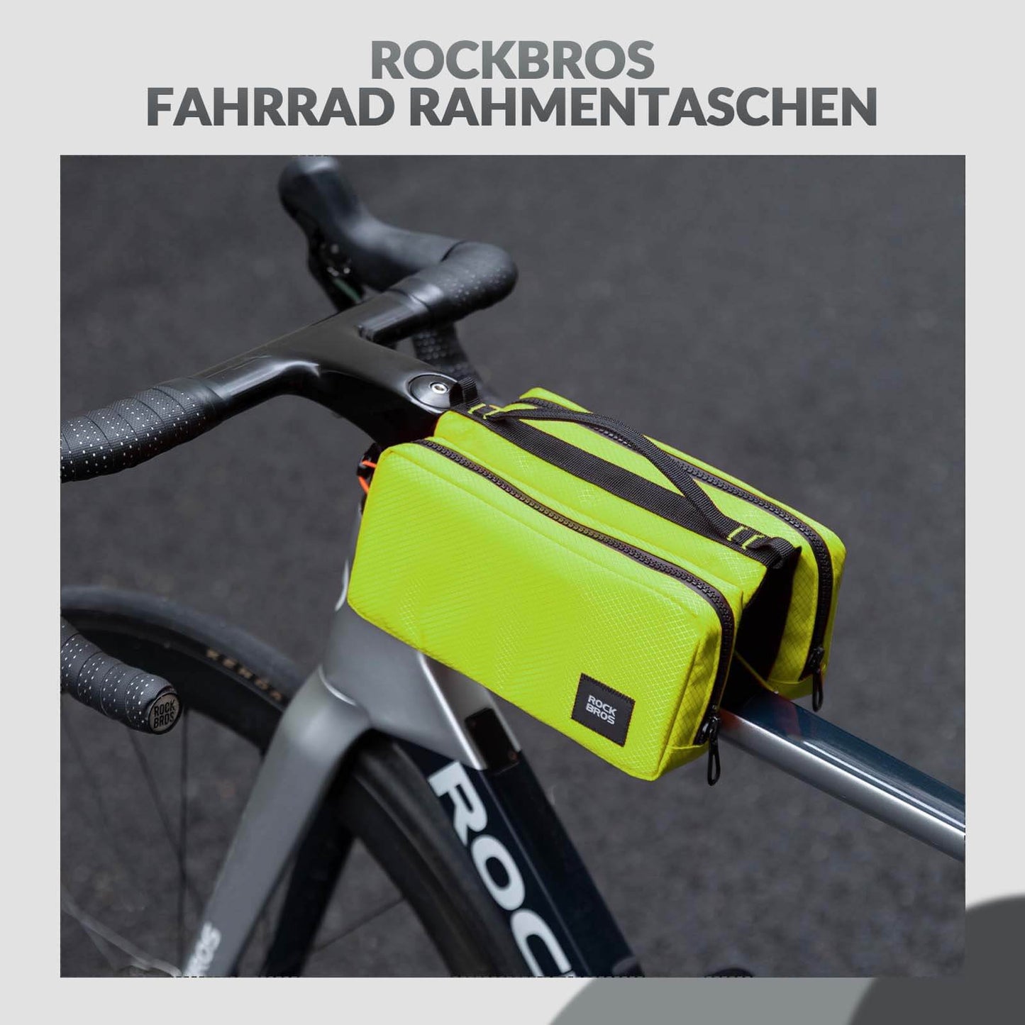 Fietsframetas met schouderriem, bovenbuistas ROCKBROS