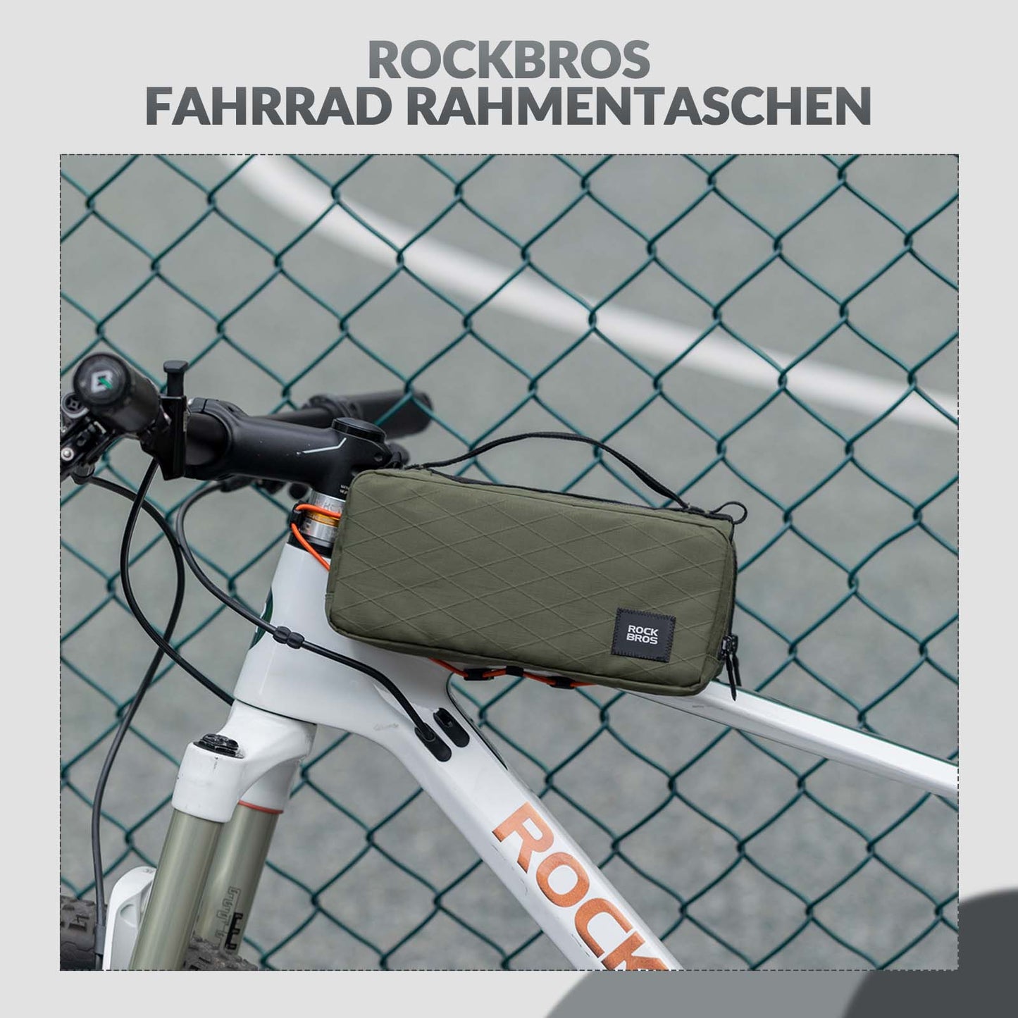 Fietsframetas met schouderriem, bovenbuistas ROCKBROS