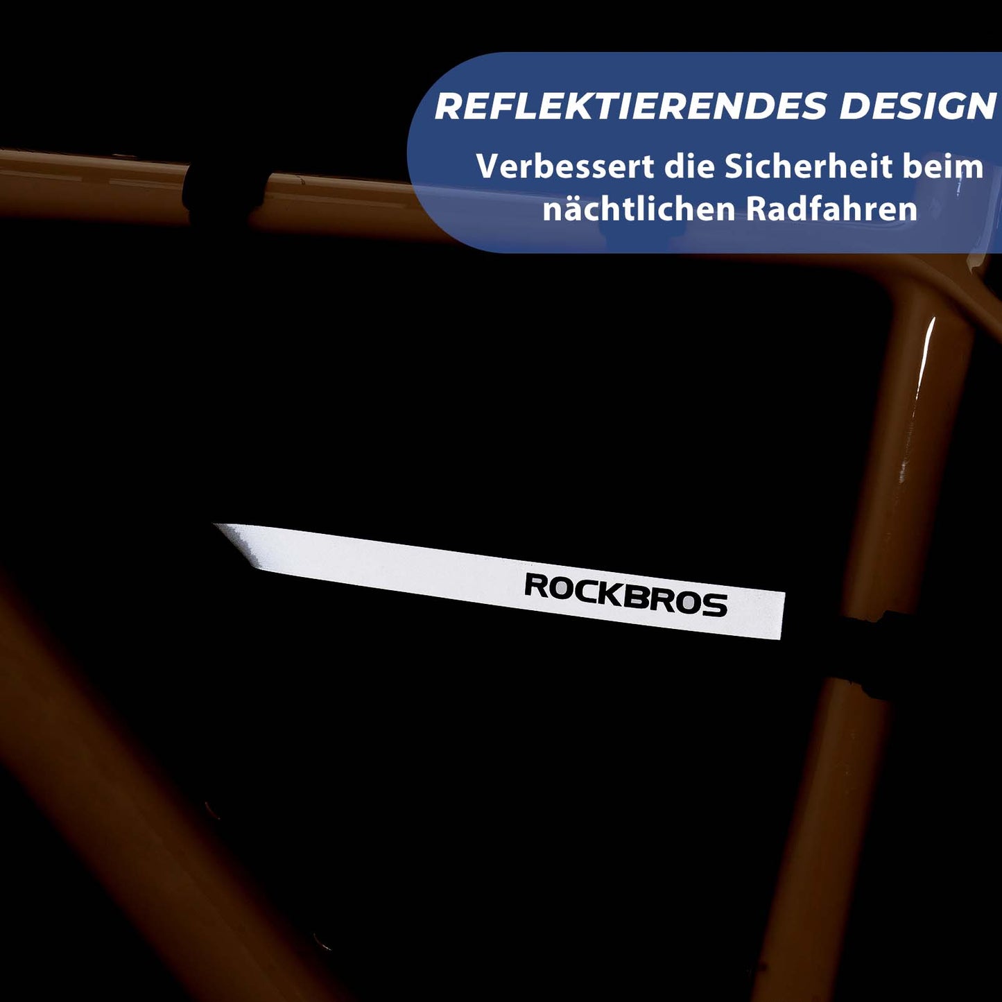 2-in-1 fietstassenset, afneembare frametas 1,3 l + 0,7 l, zwart, ROCKBROS