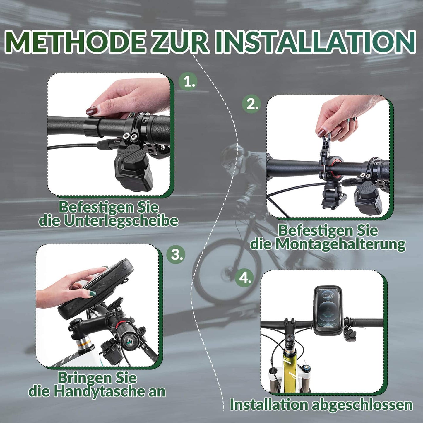 Waterdichte fietstas, draaibaar vak voor mobiele telefoons van 4,7-6 inch, ROCKBROS