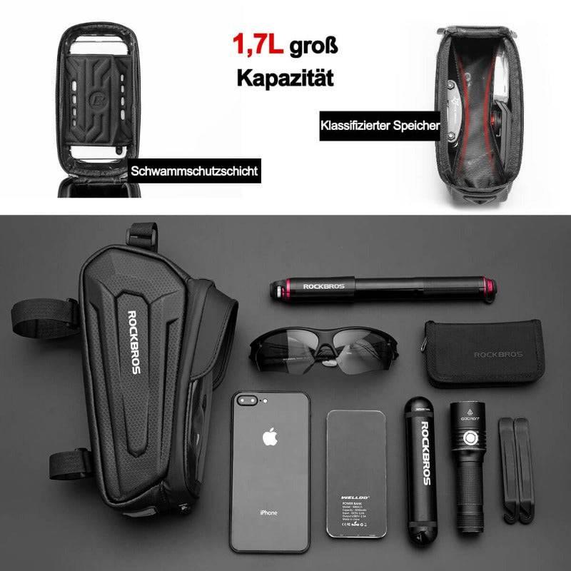 Waterafstotende fietstas, telefoonhoesje met TPU-touchscreen, ROCKBROS