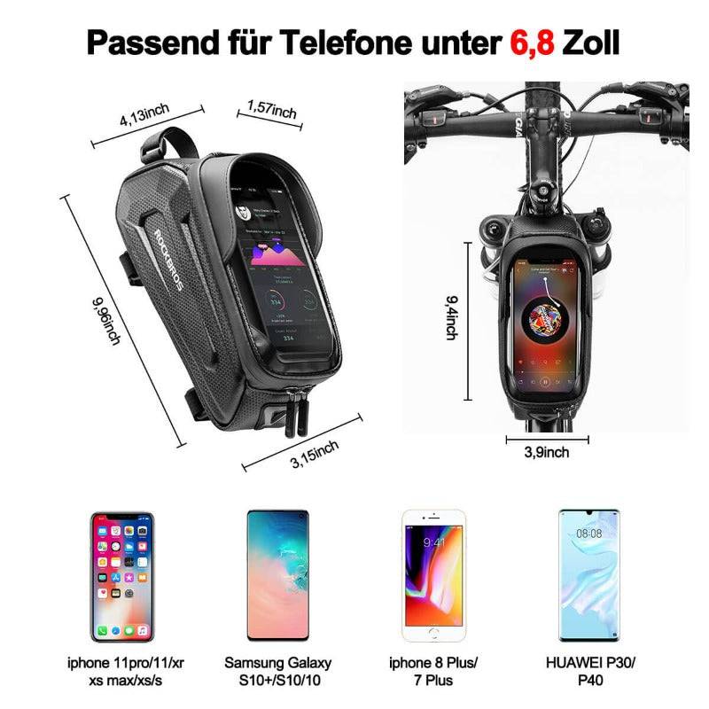 Waterafstotende fietstas, telefoonhoesje met TPU-touchscreen, ROCKBROS