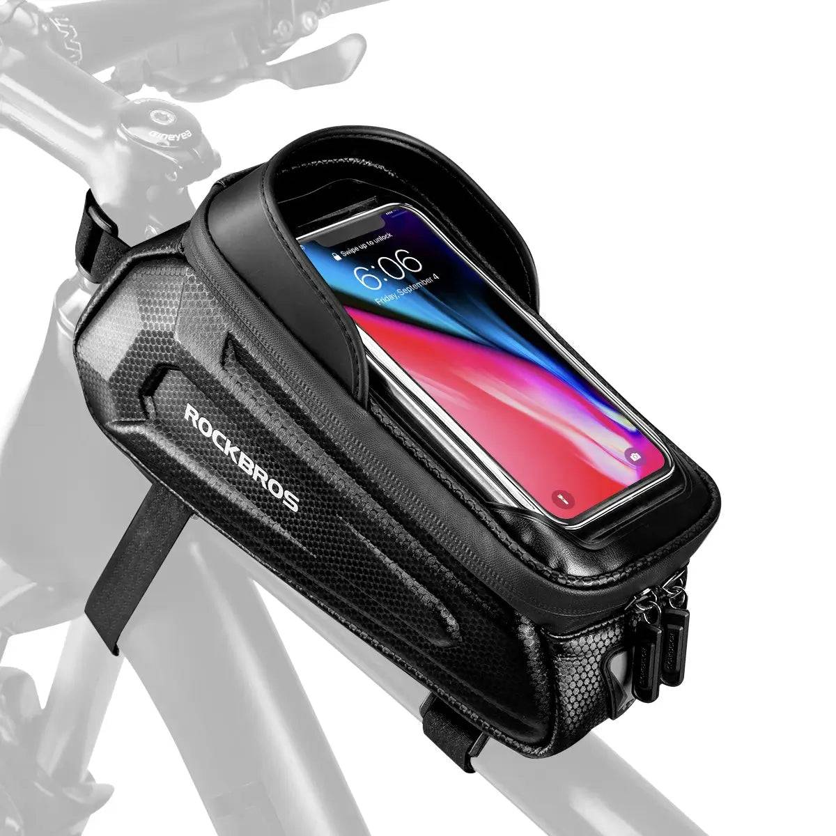 Waterafstotende fietstas, telefoonhoesje met TPU-touchscreen, ROCKBROS