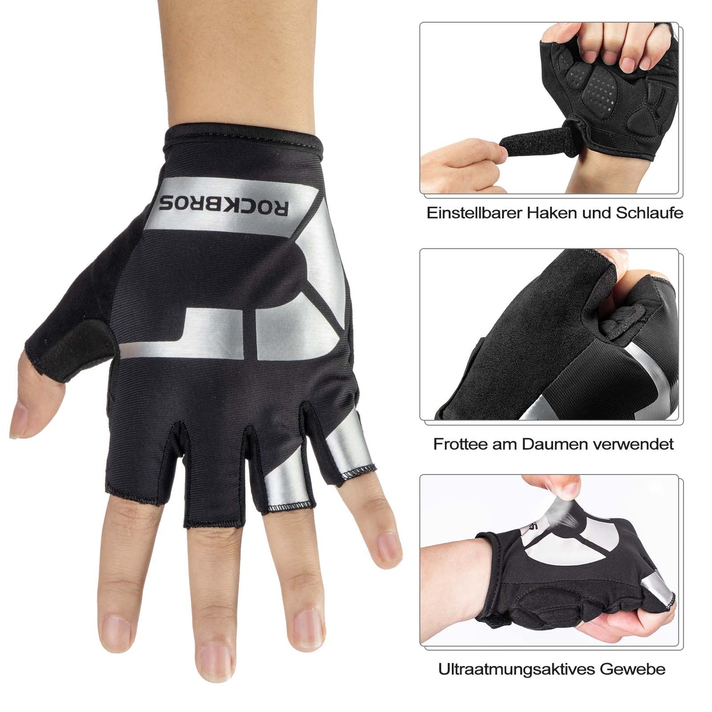 Rockbros sportieve motorhandschoenen voor de lente en de herfst, antislip en reflecterend, van Rockbros.