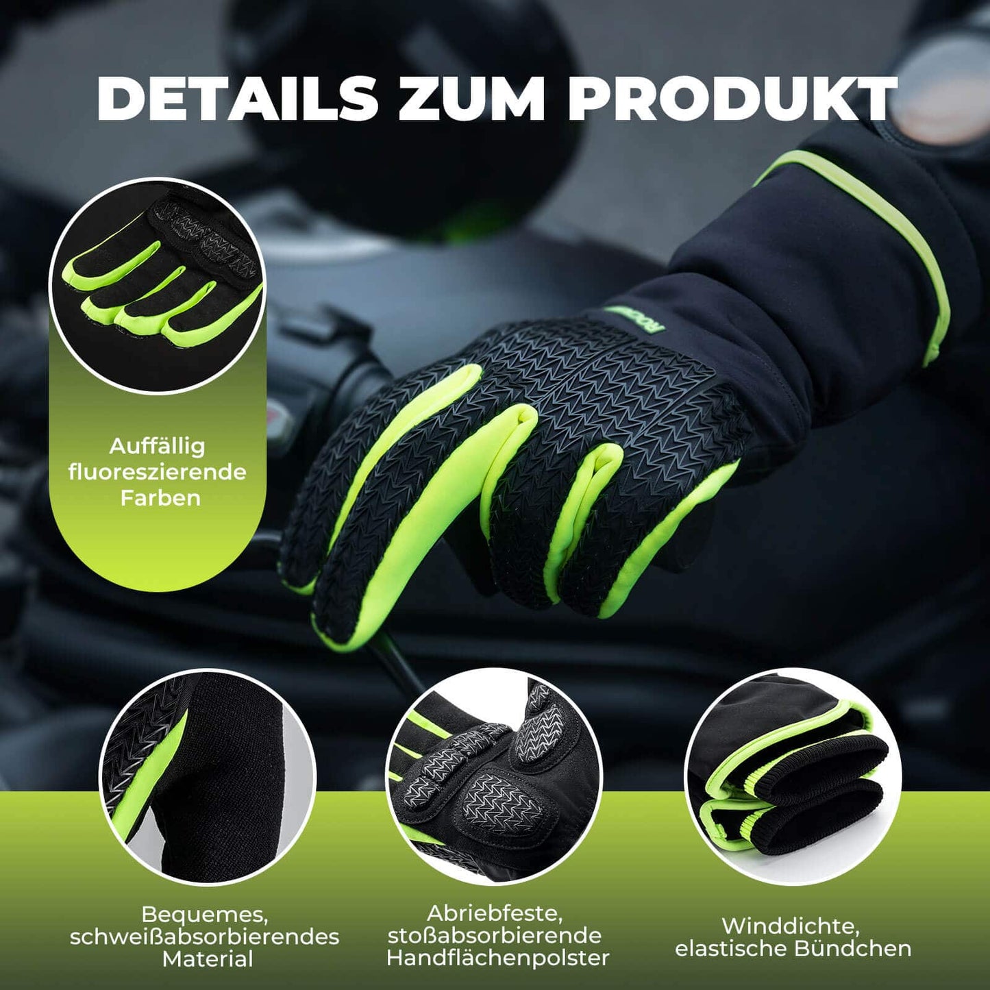 Fietshandschoenen, touchscreen handschoenen, Thinsulate skihandschoenen, ROCKBROS
