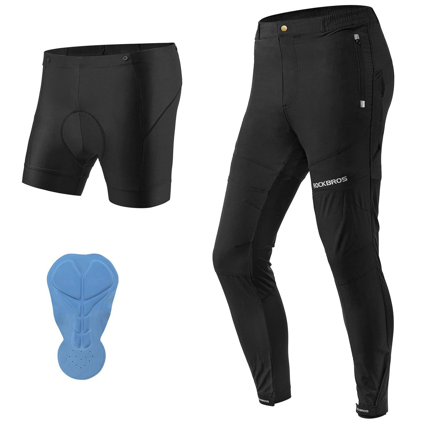 Ademend fietspak van softshell voor heren, bestaande uit jas en broek, van ROCKBROS.