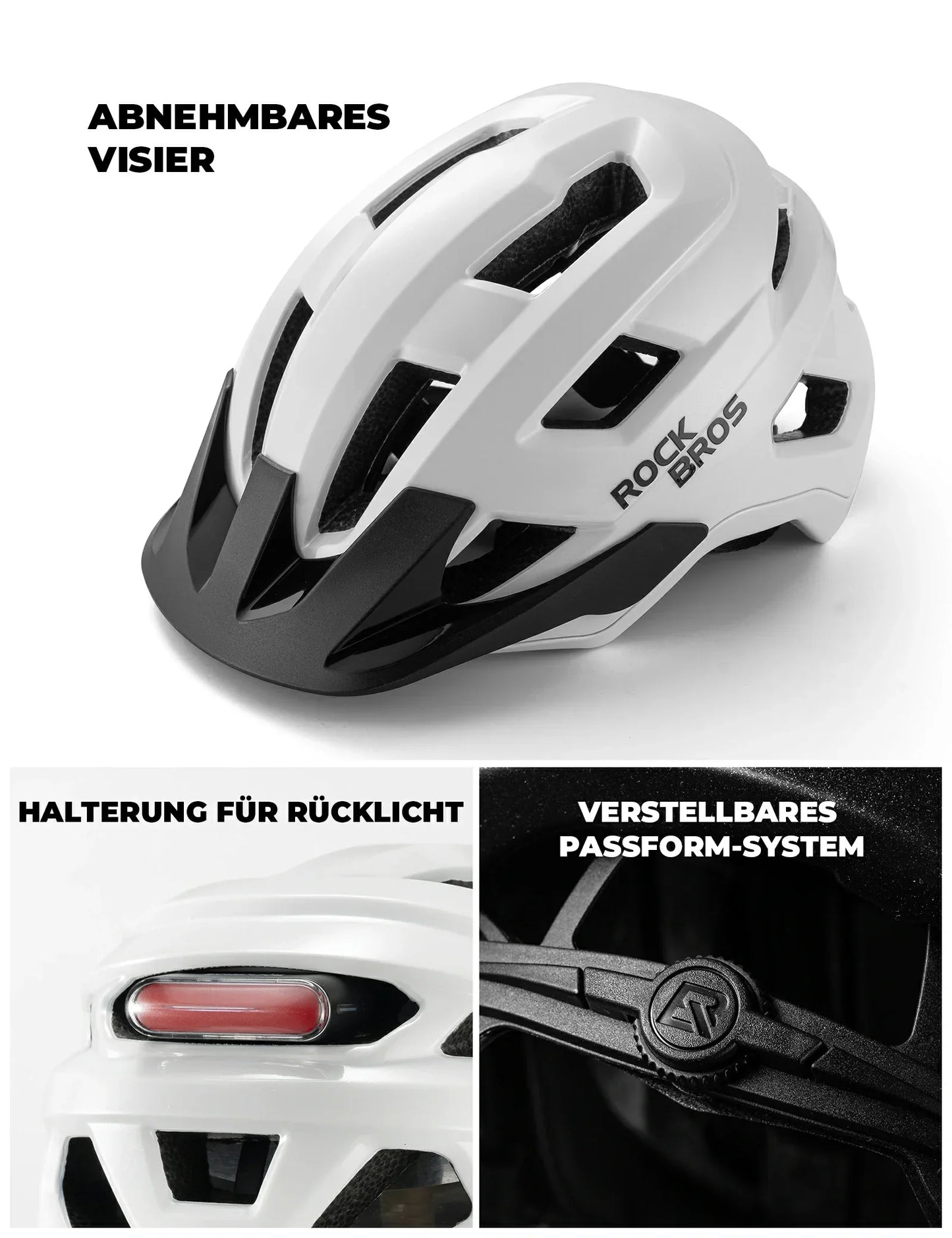 Kinderfietshelm met afneembaar vizier voor mountainbiken, BMX en downhill, ROCKBROS
