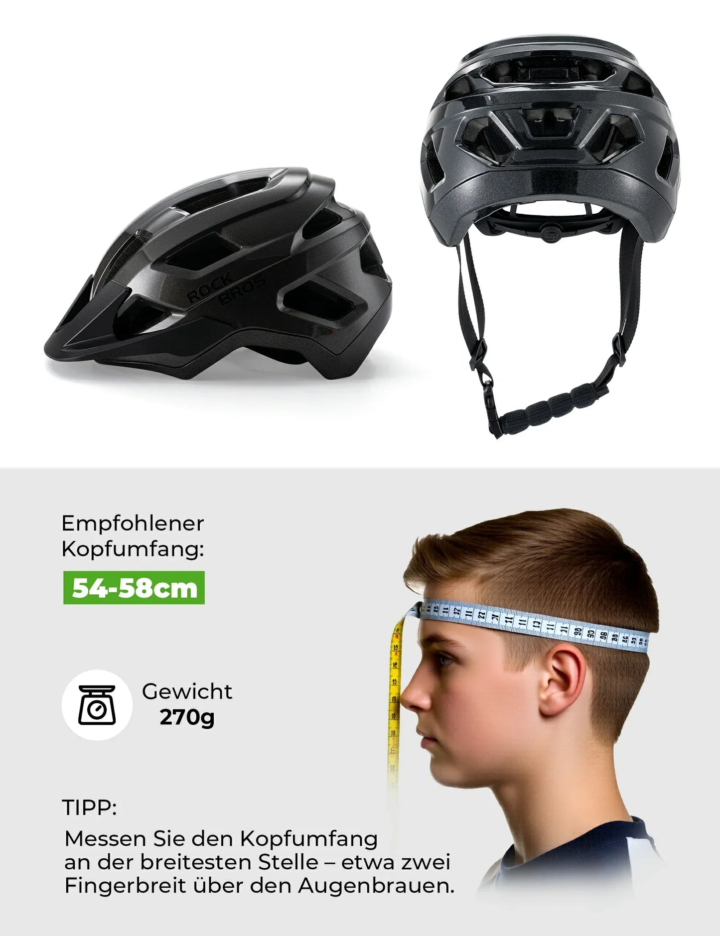 Kinderfietshelm met afneembaar vizier voor mountainbiken, BMX en downhill, ROCKBROS
