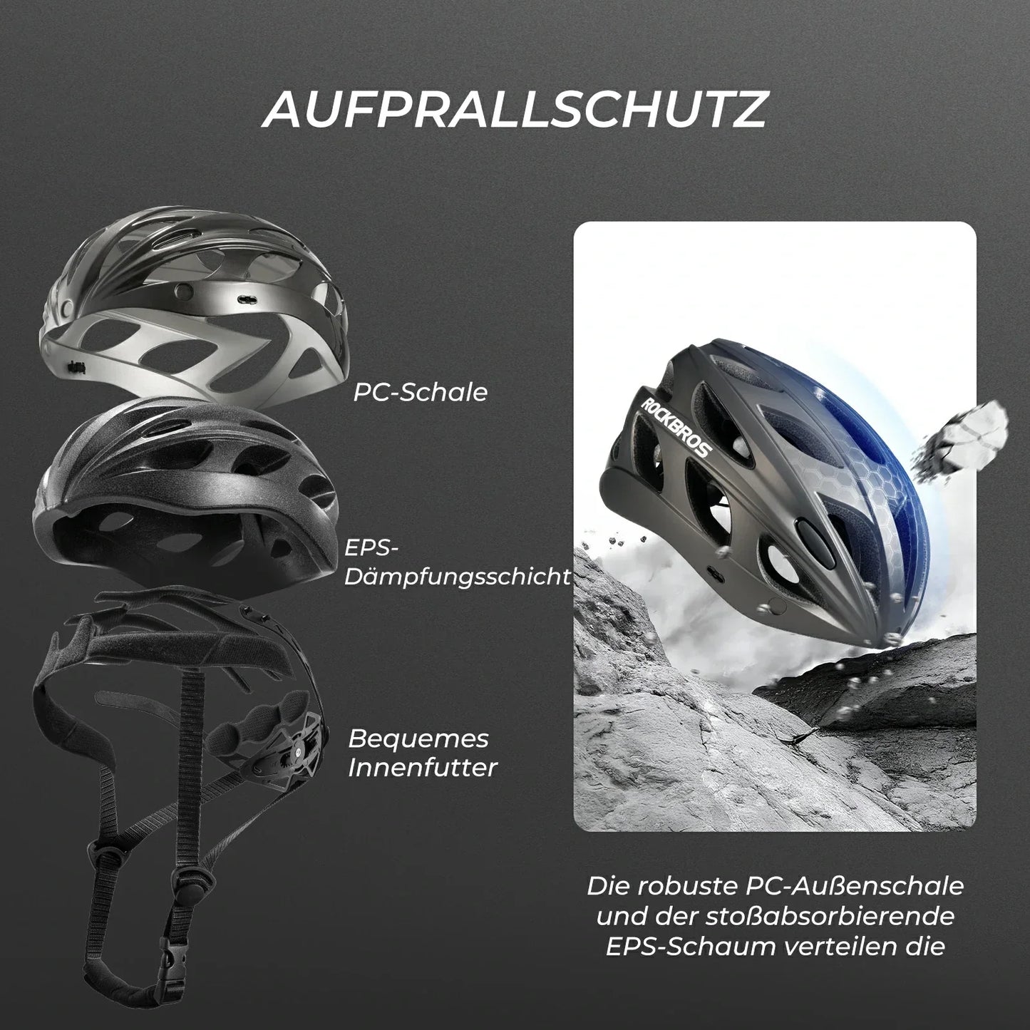 Kinderfietshelm met ge?ntegreerde, afneembare magnetische bril en vizier ROCKBROS