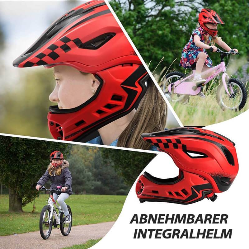 Kinderhelm met afneembare kinbeschermer voor jongens/meisjes ROCKBROS