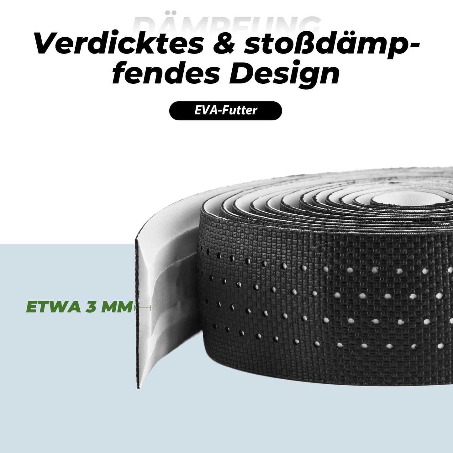 Stuurlint voor racefietsen, antislip, schokabsorberend, 2 rollen, ROCKBROS