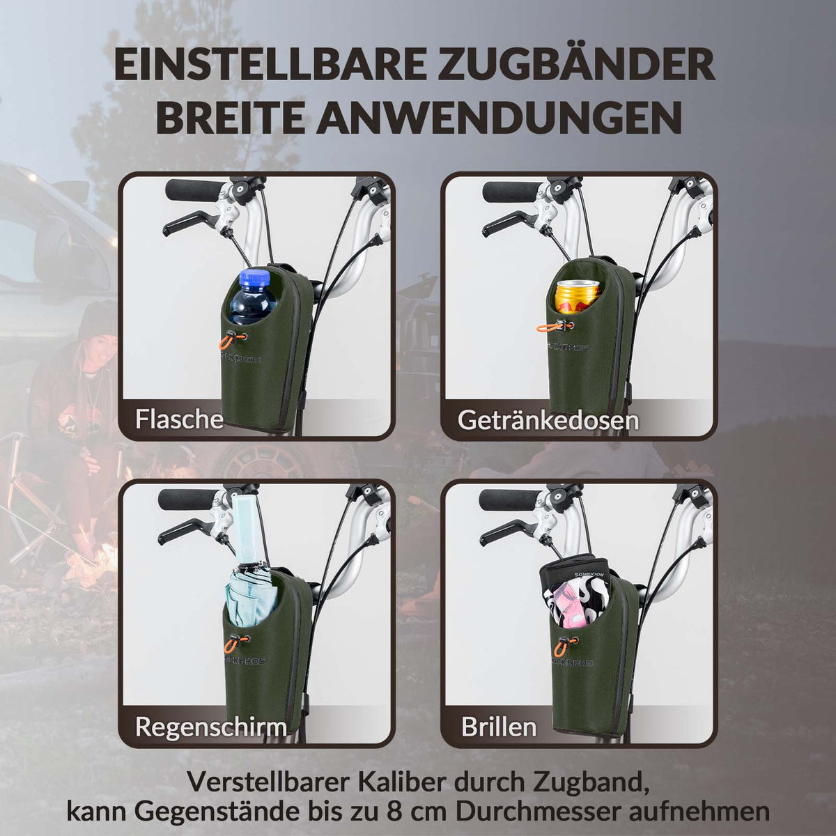 ROCKBROS Stuurtas Flessentas Drinkfleshouder Multifunctioneel Ontwerp