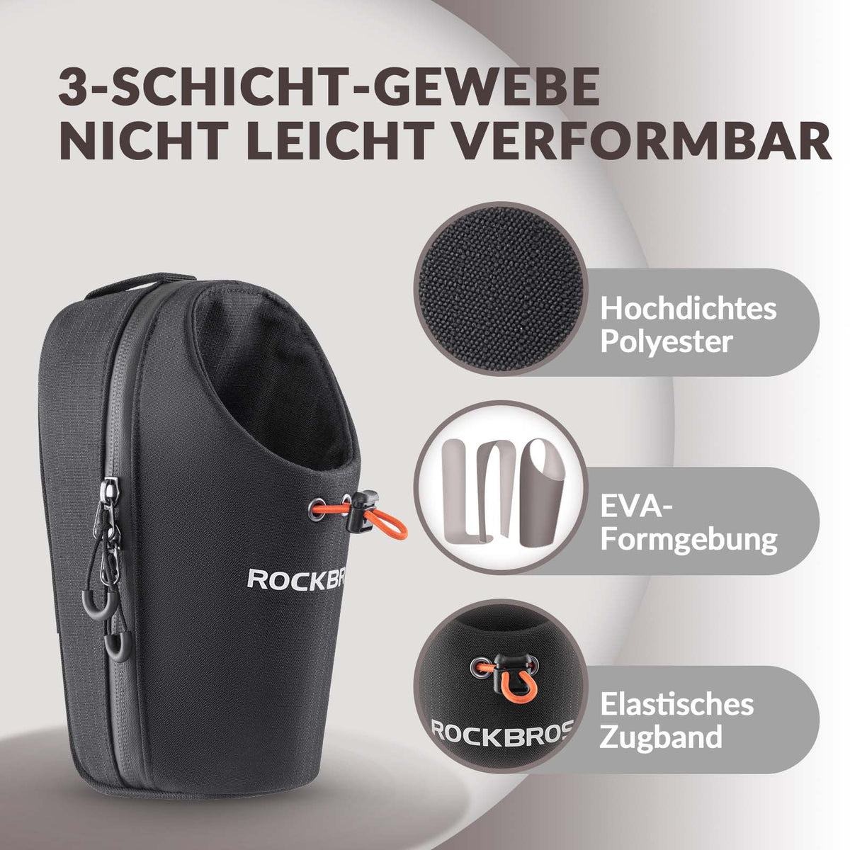 ROCKBROS Stuurtas Flessentas Drinkfleshouder Multifunctioneel Ontwerp
