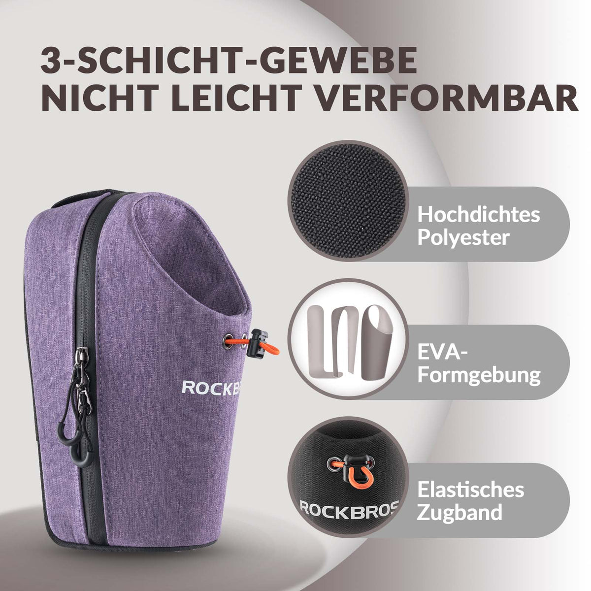 ROCKBROS Stuurtas Flessentas Drinkfleshouder Multifunctioneel Ontwerp