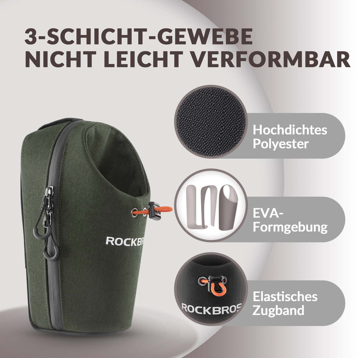 ROCKBROS Stuurtas Flessentas Drinkfleshouder Multifunctioneel Ontwerp
