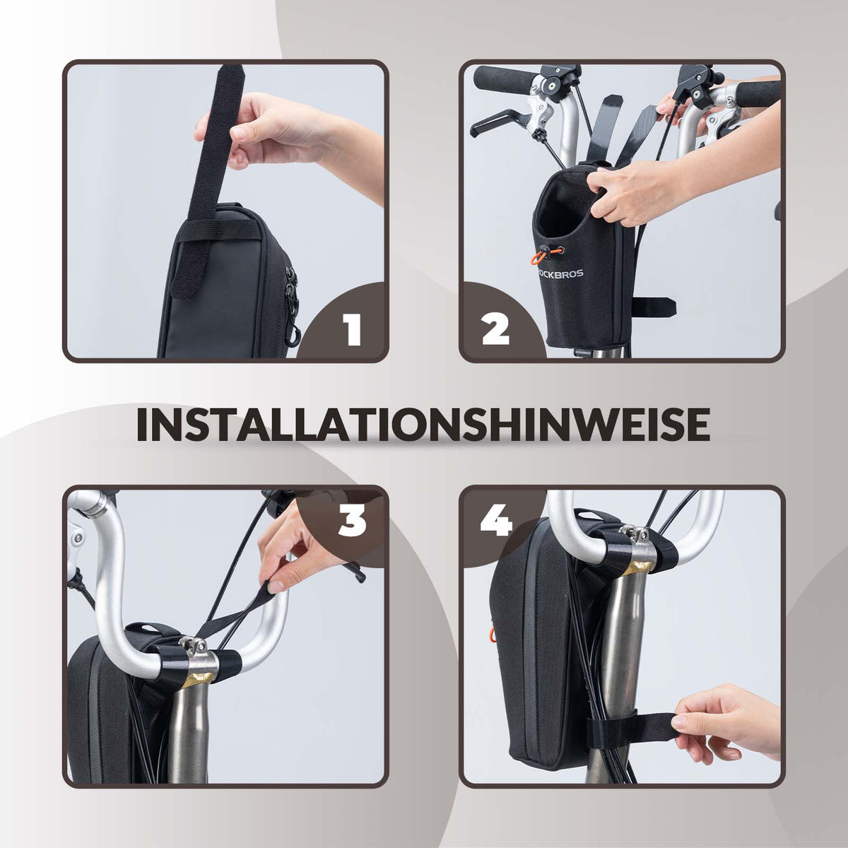 ROCKBROS Stuurtas Flessentas Drinkfleshouder Multifunctioneel Ontwerp