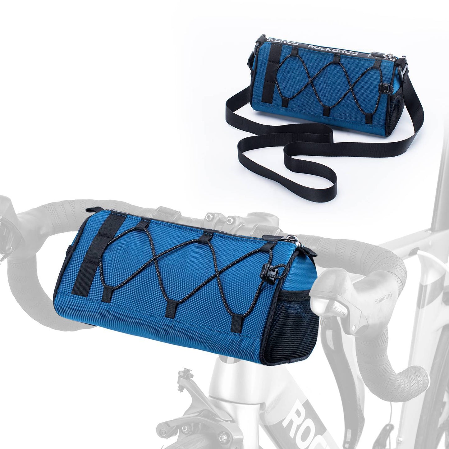 Stuurtas Multifunctionele fietstas voor aan het stuur met schouderriem 1,5L ROCKBROS