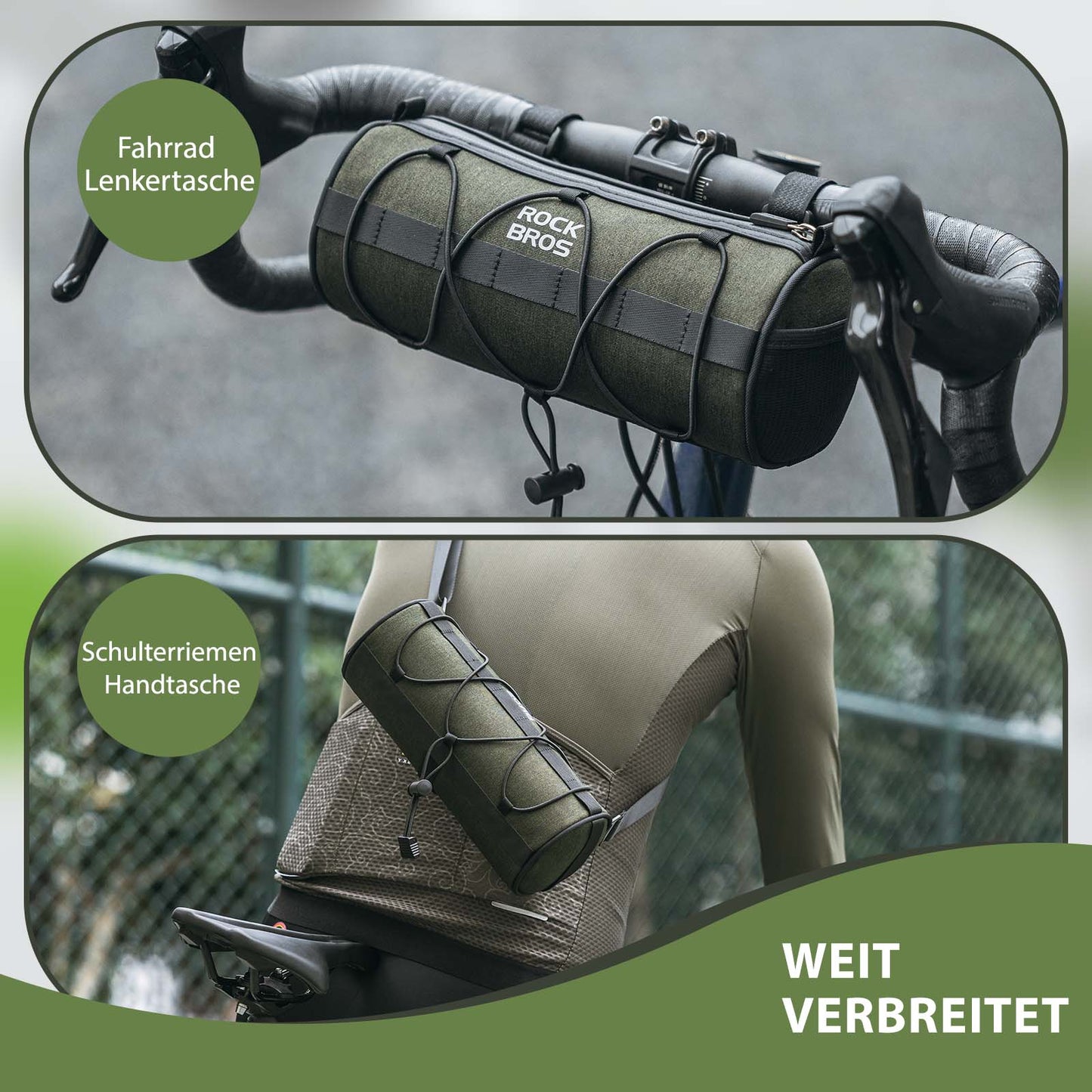 Stuurtas, multifunctionele schoudertas met schouderriem, ROCKBROS