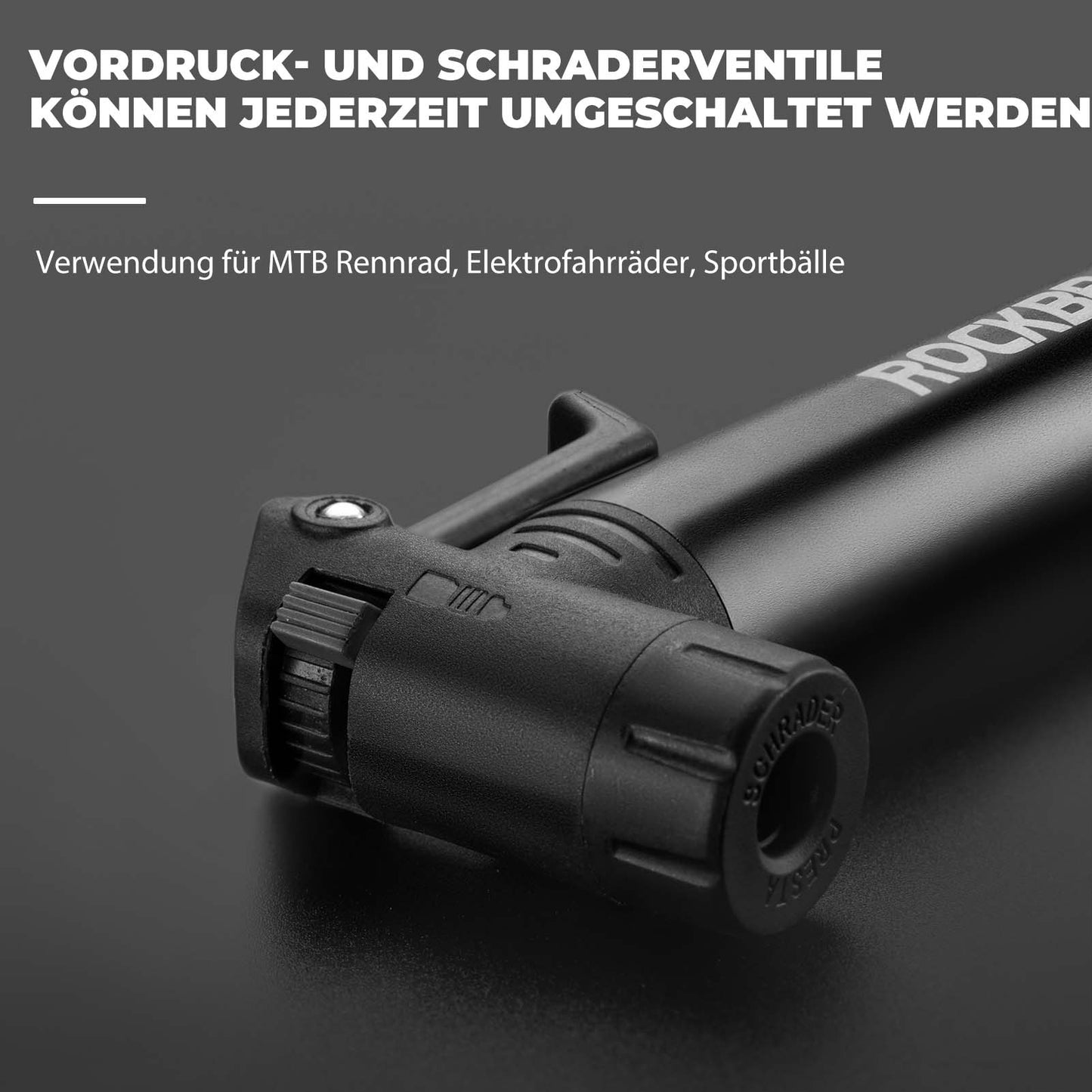 Mini fietspomp met ratelsleutel, 80 PSI, aluminium, ROCKBROS
